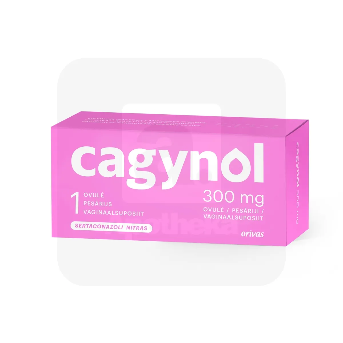 CAGYNOL VAGIN SUPP 300MG N1 - Tootepilt