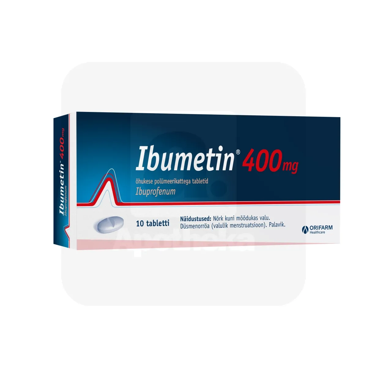 IBUMETIN KATTEGA TBL 400MG N10 - Tootepilt
