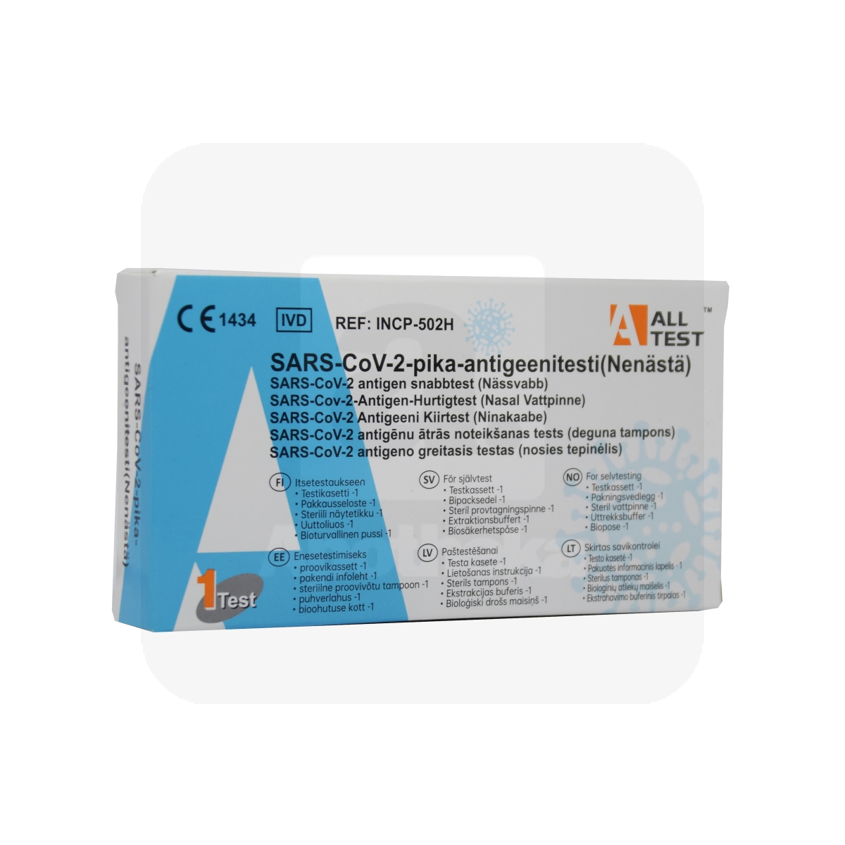 ANTIGEENI KIIRTEST COVID-19 ALLTEST ISE TESTIMISEKS N1 - Tootepilt