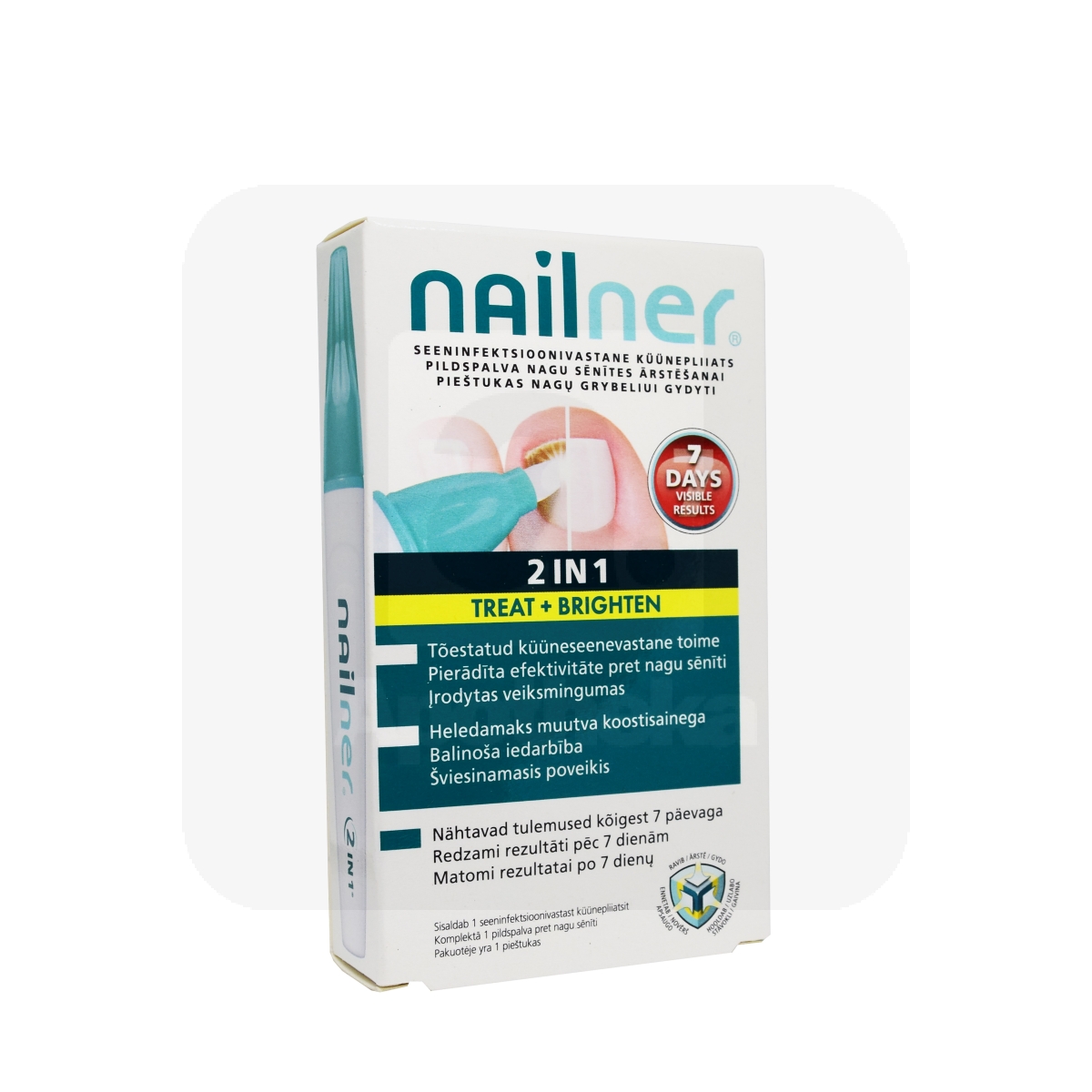 NAILNER 2IN1 KÜÜNEPLIIATS SEENHAIGUSTE RAVIKS 4ML - Tootepilt