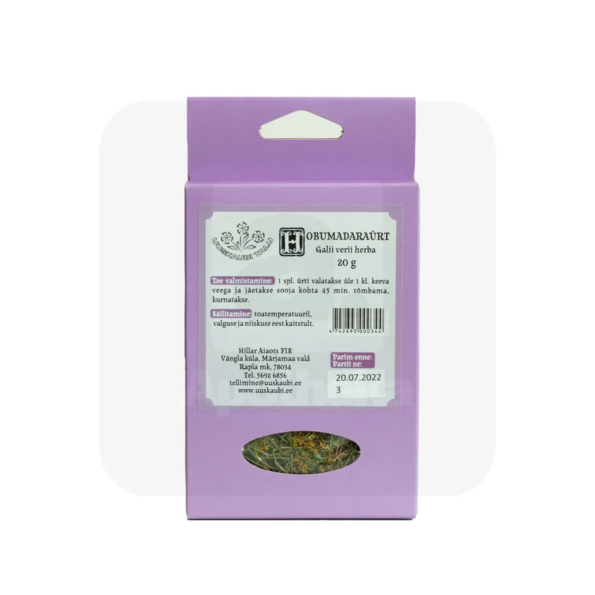 HOBUMADARA ÜRT (GALII VERI HERBA) 20G (KARP) - Tootepilt