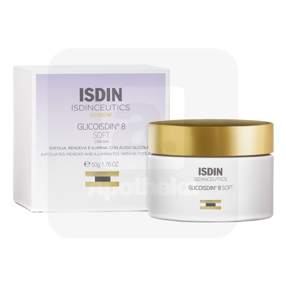 ISDIN GLICOISDIN 8 KOORIV KREEM GLÜKOOLHAPPEGA 50G - Tootepilt 1