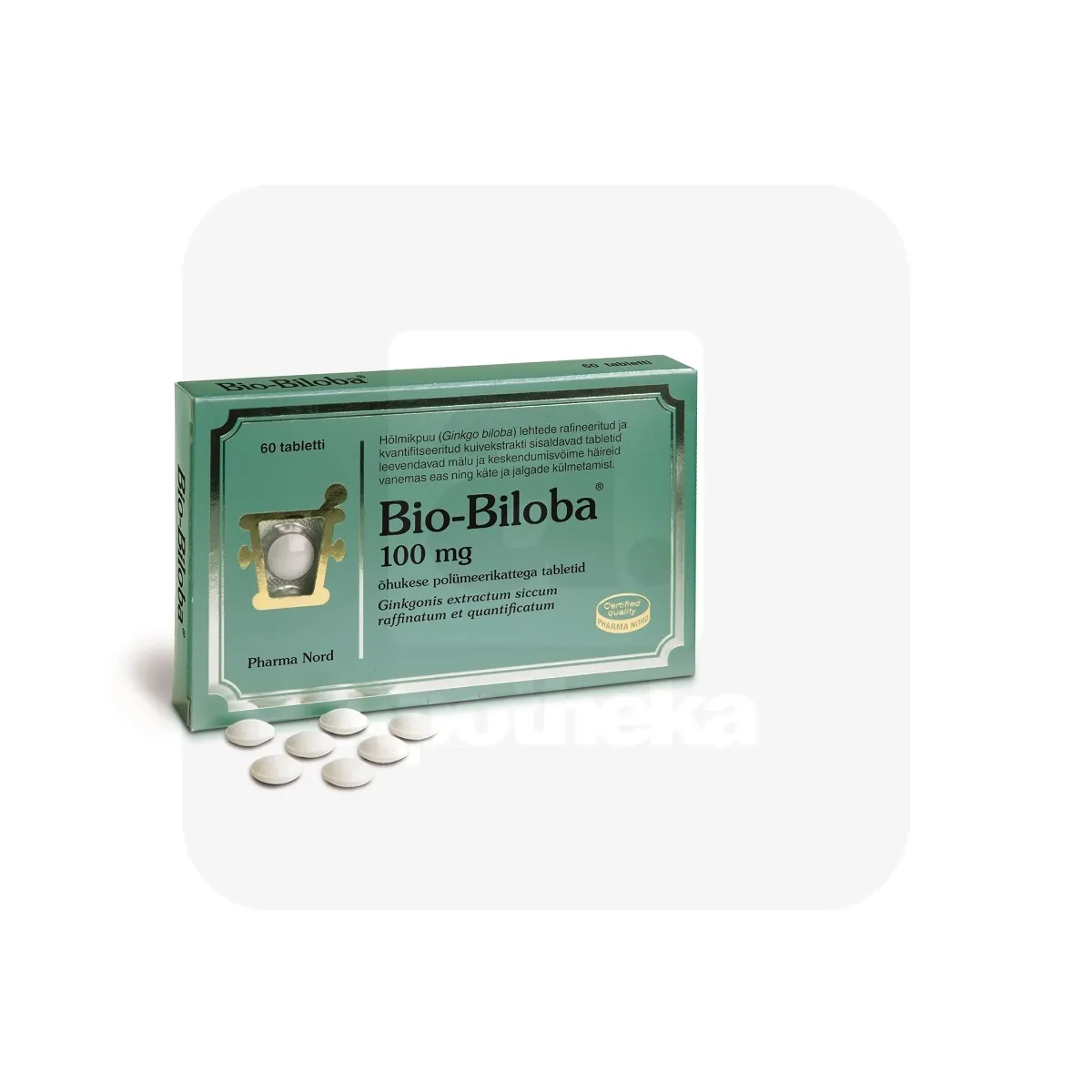 BIO-BILOBA TBL 100MG N60 - Tootepilt
