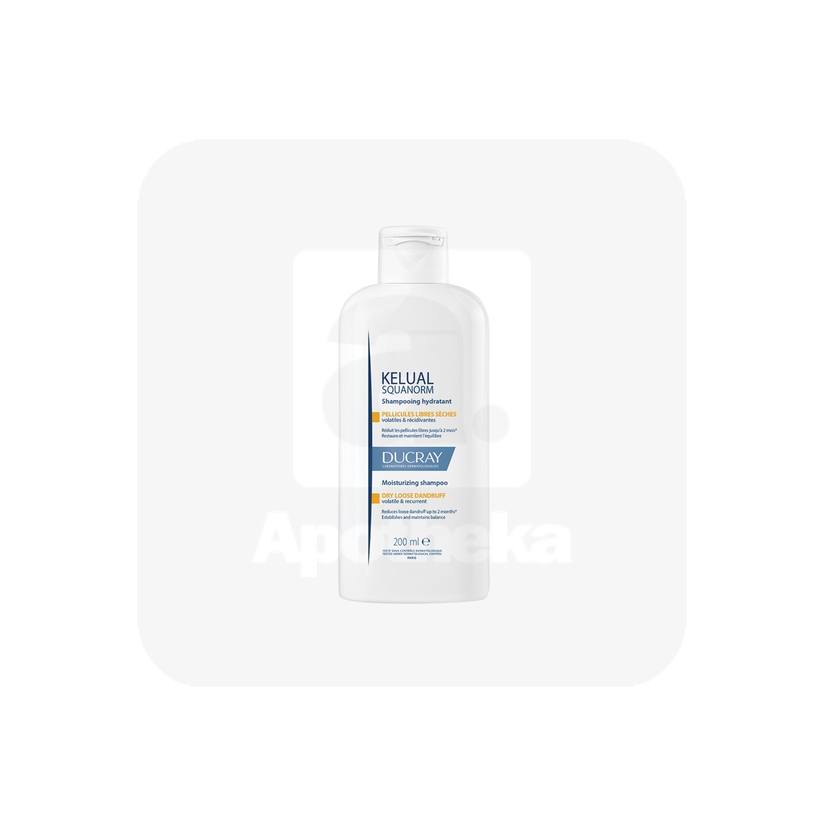 DUCRAY KELUAL SQUANORM SHAMPOON KUIVALE PEANAHALE 200ML UUS - Tootepilt