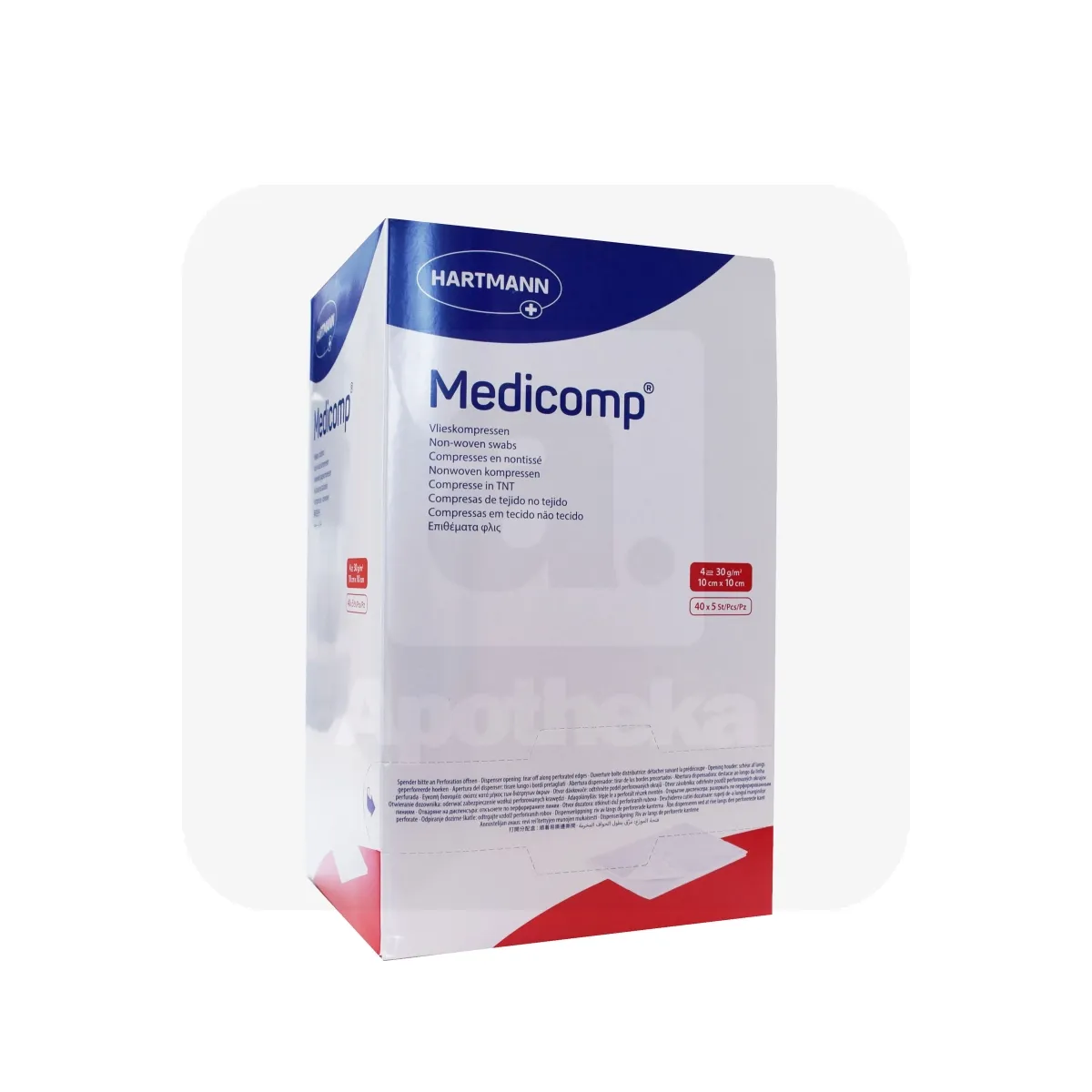 MEDICOMP TAMPOONID STER 10X10CM N5X40 - Tootepilt