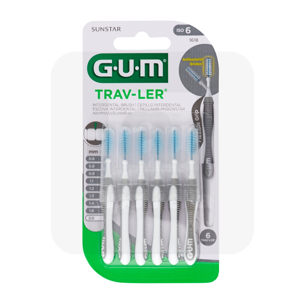 GUM HAMBAVAHEHARI TRAV-LER SILINDER 2,0MM N6 - Tootepilt