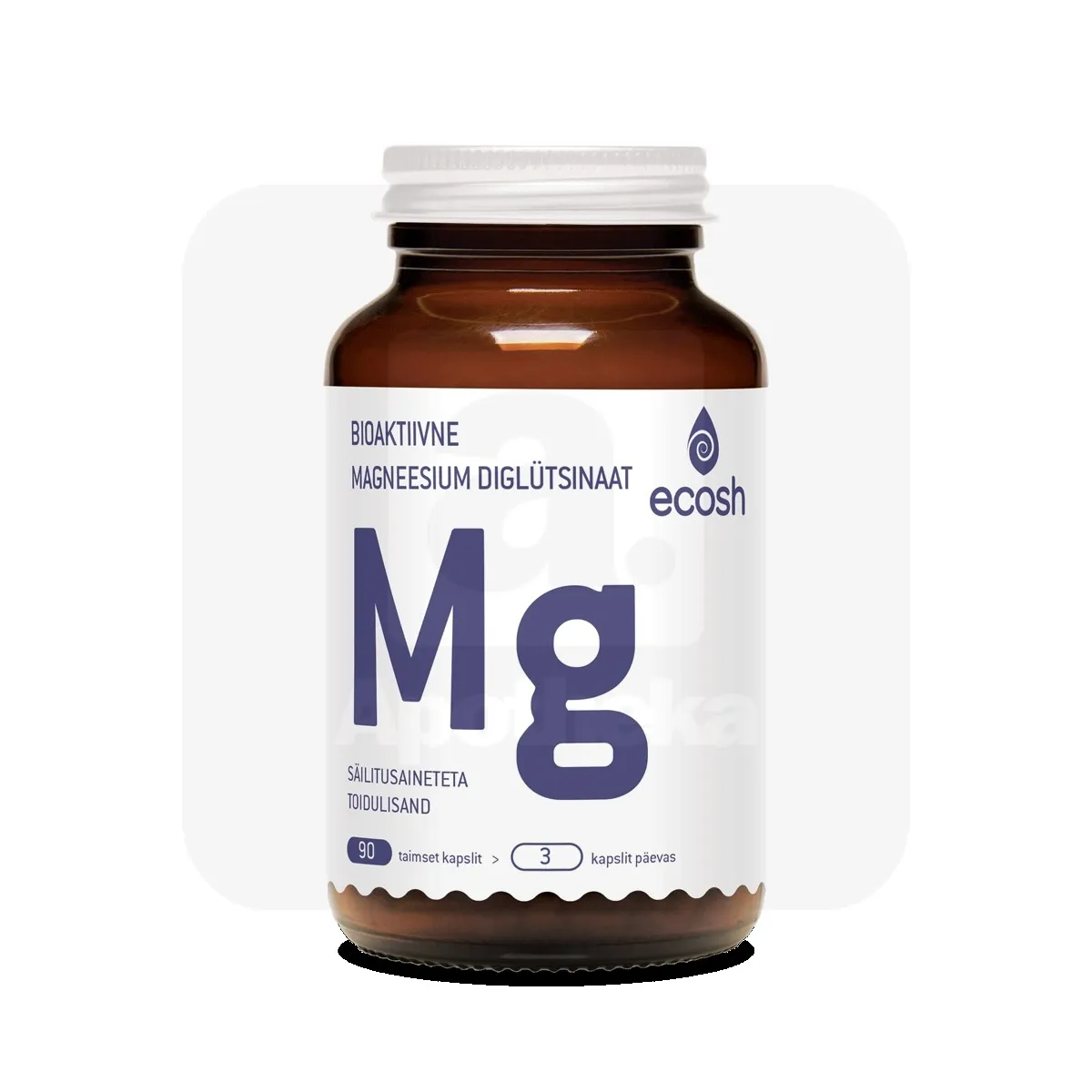 ECOSH BIOAKTIIVNE MAGNEESIUM DIGLÜTSINAAT KAPSLID N90 - Tootepilt