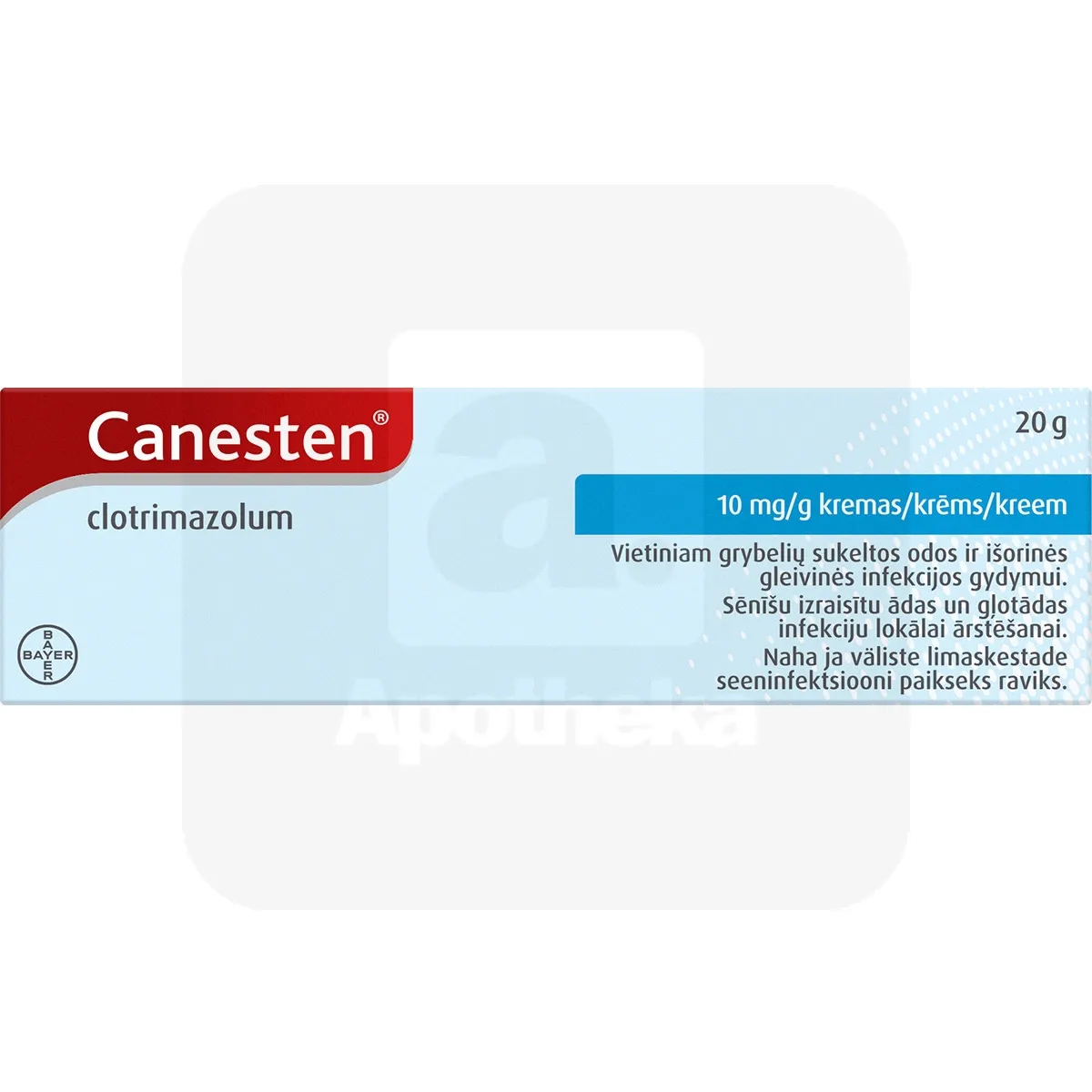 CANESTEN KREEM 10MG/G 20G - Tootepilt