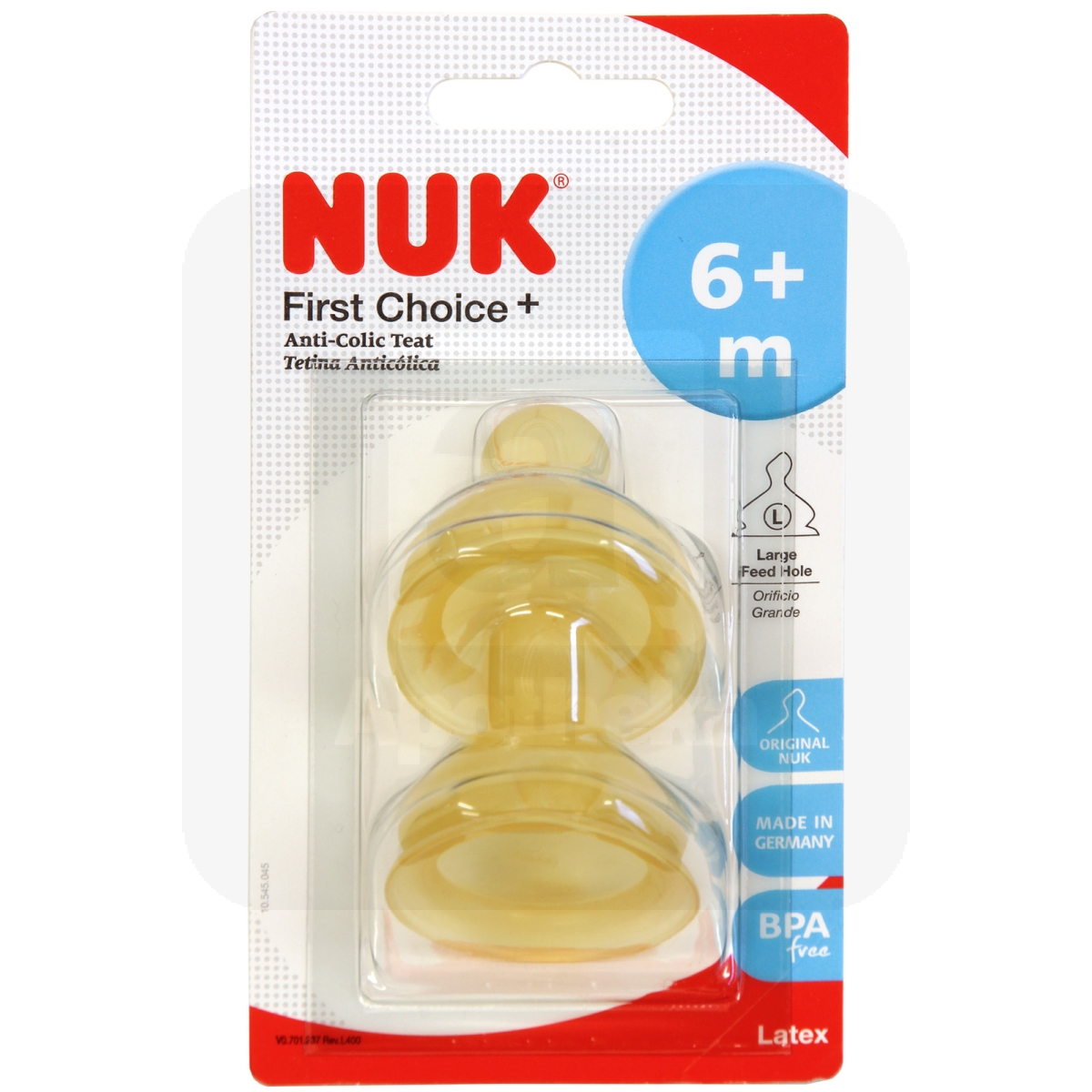 NUK FC+ PUDELILUTT LATEKS M (0-6 KUUD) N2 - Tootepilt