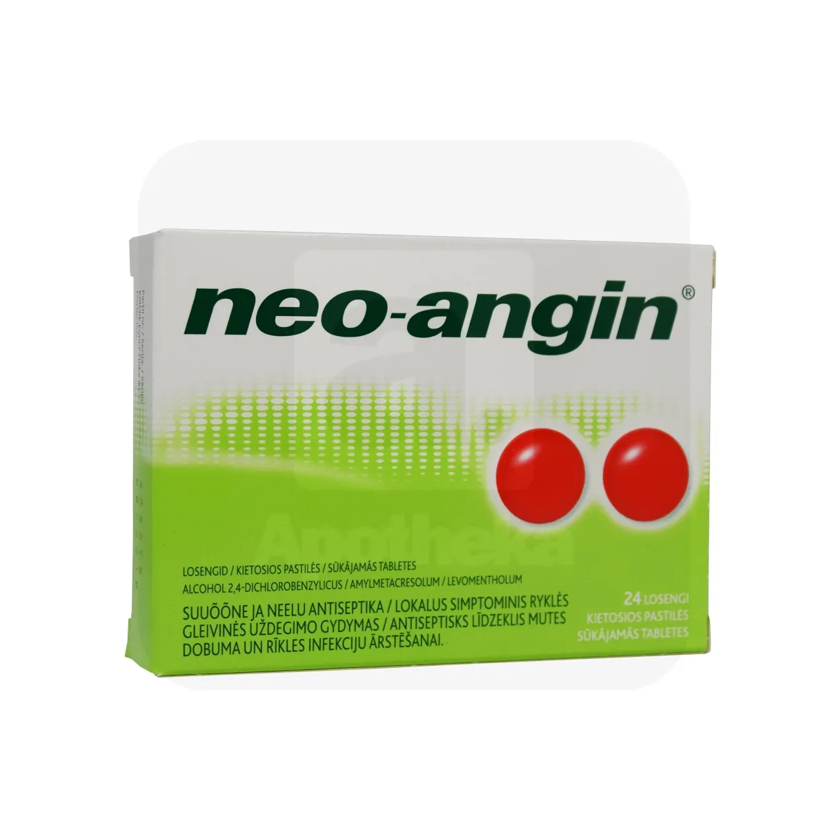 NEO-ANGIN LOSENG 0,6MG+1,2MG+5,9MG N24 - Tootepilt