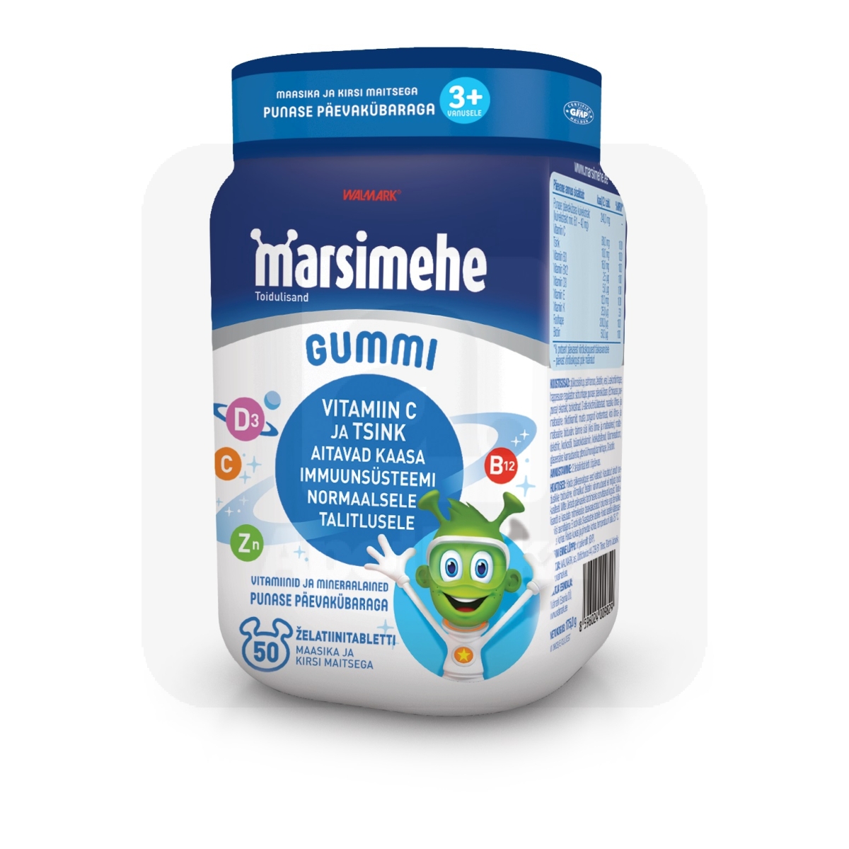 MARSIMEHE GUMMI PUNASE PÄEVAKÜBARAGA N50 - Tootepilt