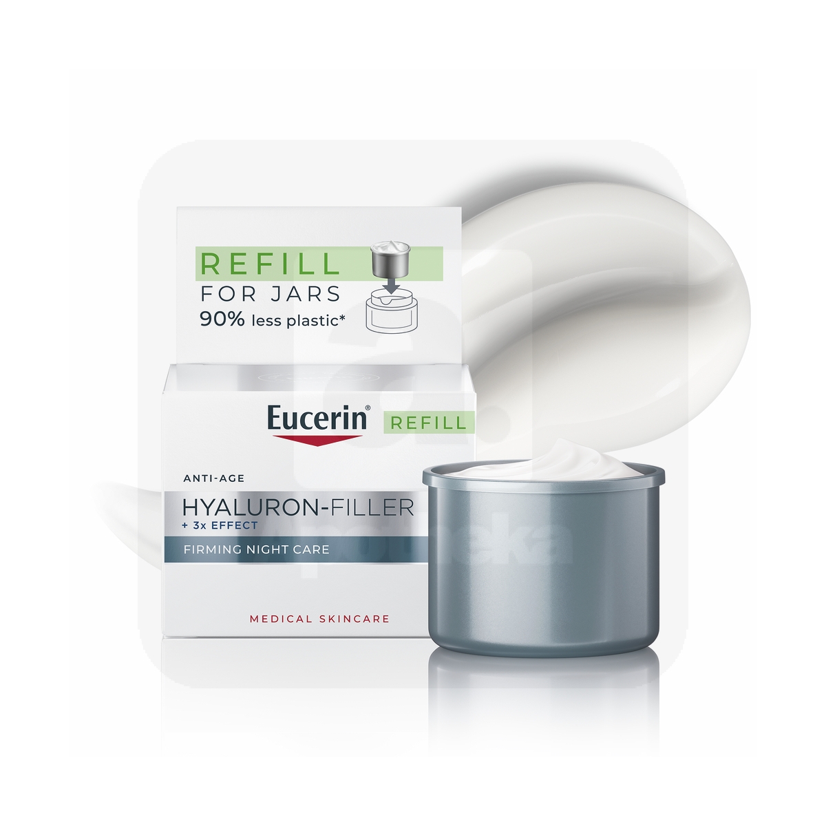 EUCERIN HYALURON-FILLER ÖÖKREEM TÄITEPAKK 50ML - Tootepilt