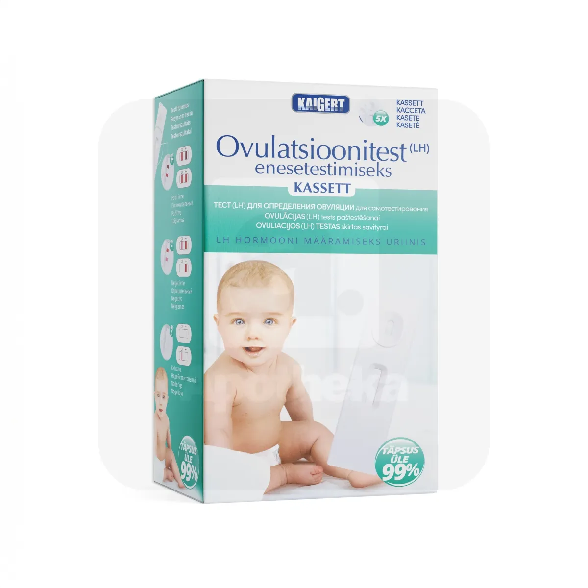 OVULATSIOONITEST (LH) KASSETT N5 (KAIGERT) - Tootepilt