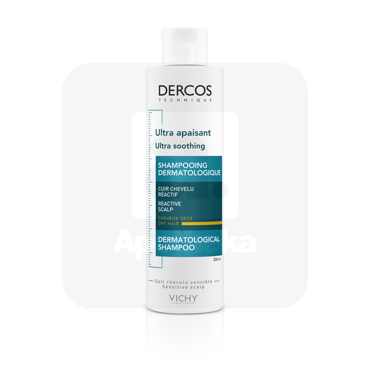 VICHY DERCOS SHAMPOON TUNDLIKULE KUIVALE PEANAHALE 200ML