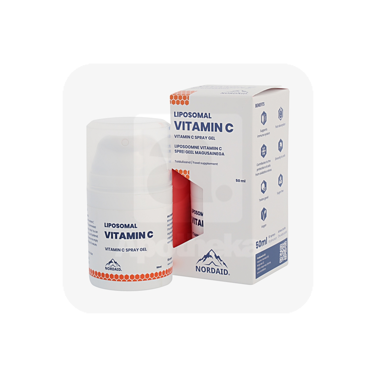 NORDAID VITAMIIN C LIPOSOOMNE SPREI GEEL 1000MG 50ML - Tootepilt