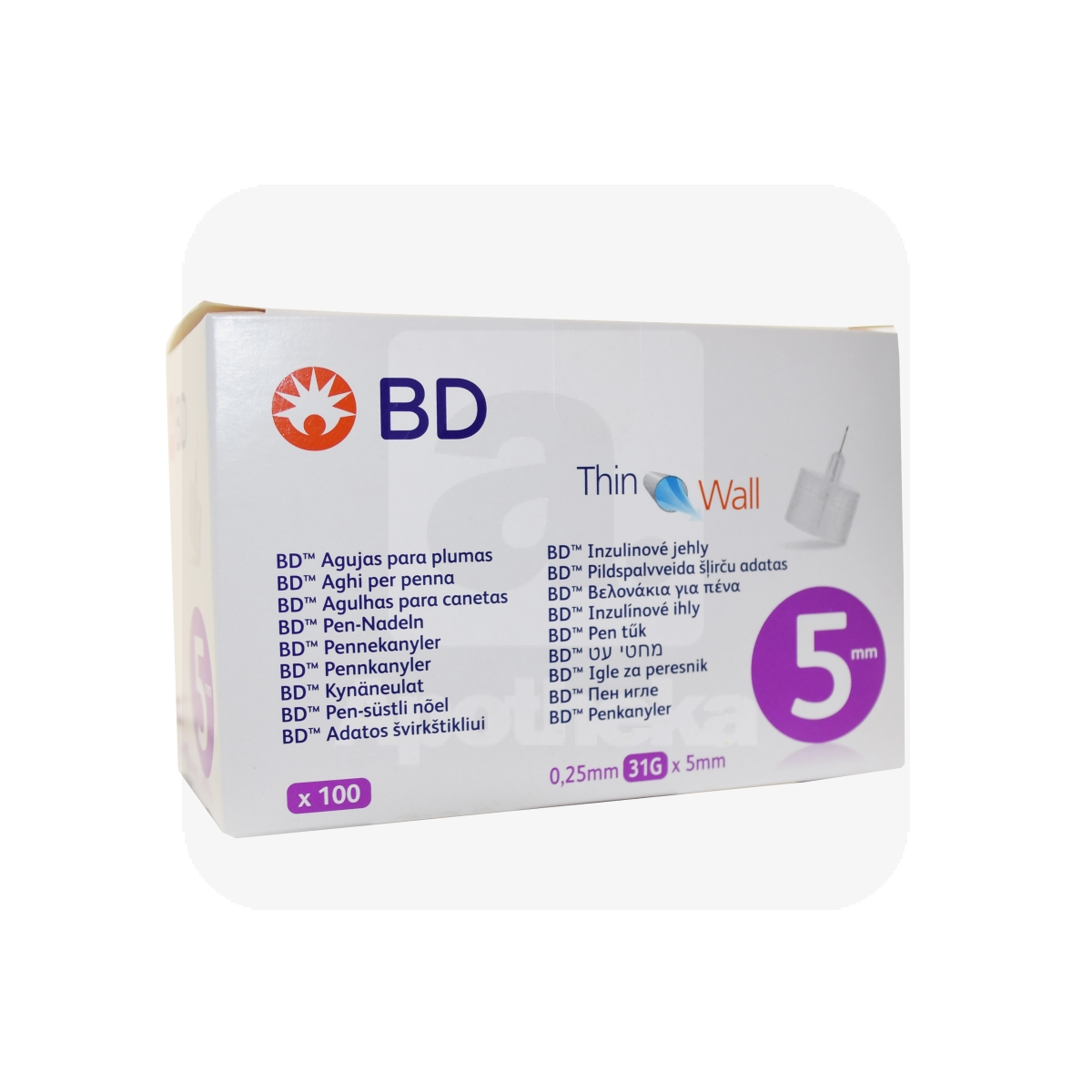 INSULIININÕELAD BD PEN-NÕEL 31G (0,25X5MM) N100 - Tootepilt