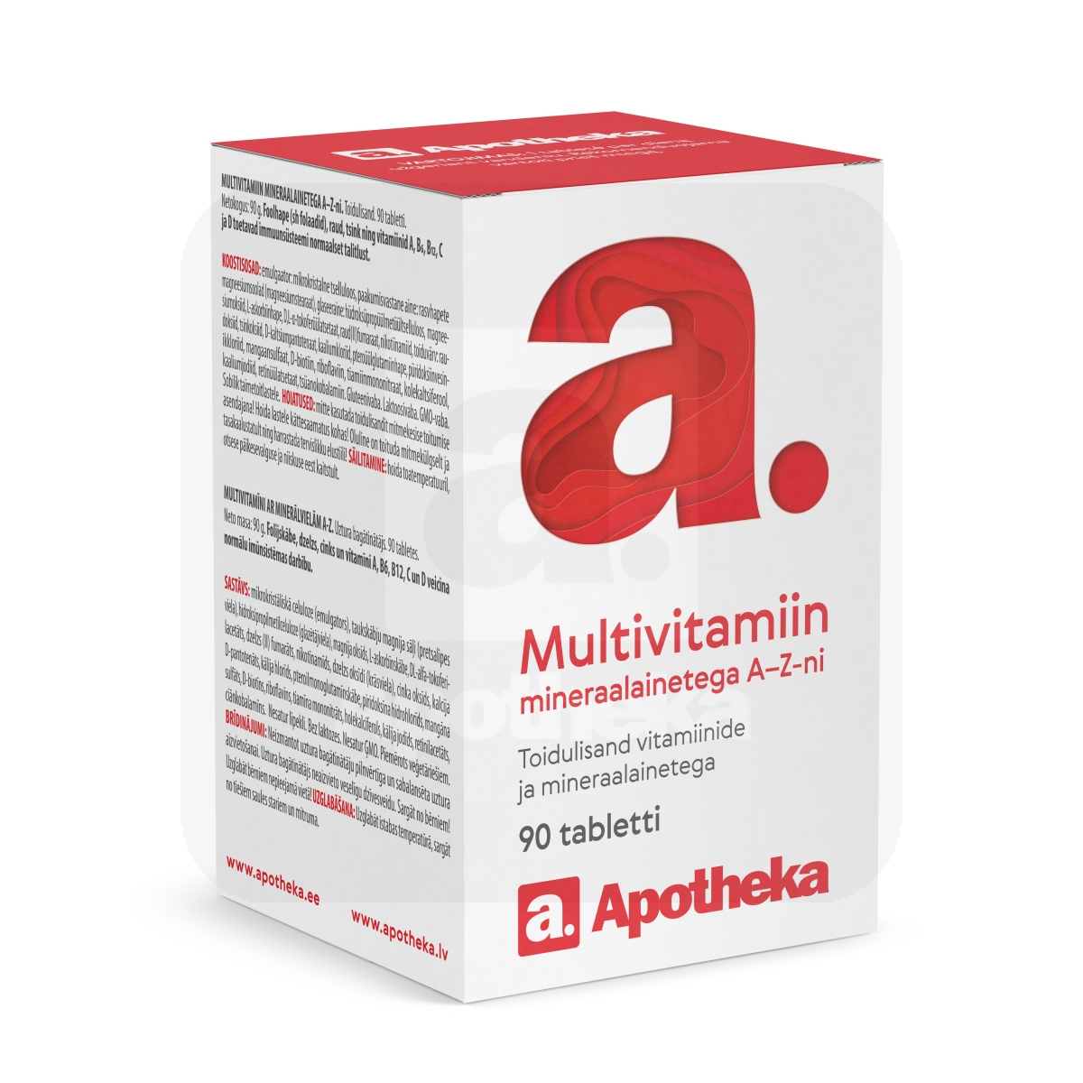 A. MULTIVITAMIIN MINERAALAINETEGA A-Z TBL N90 - Tootepilt 1