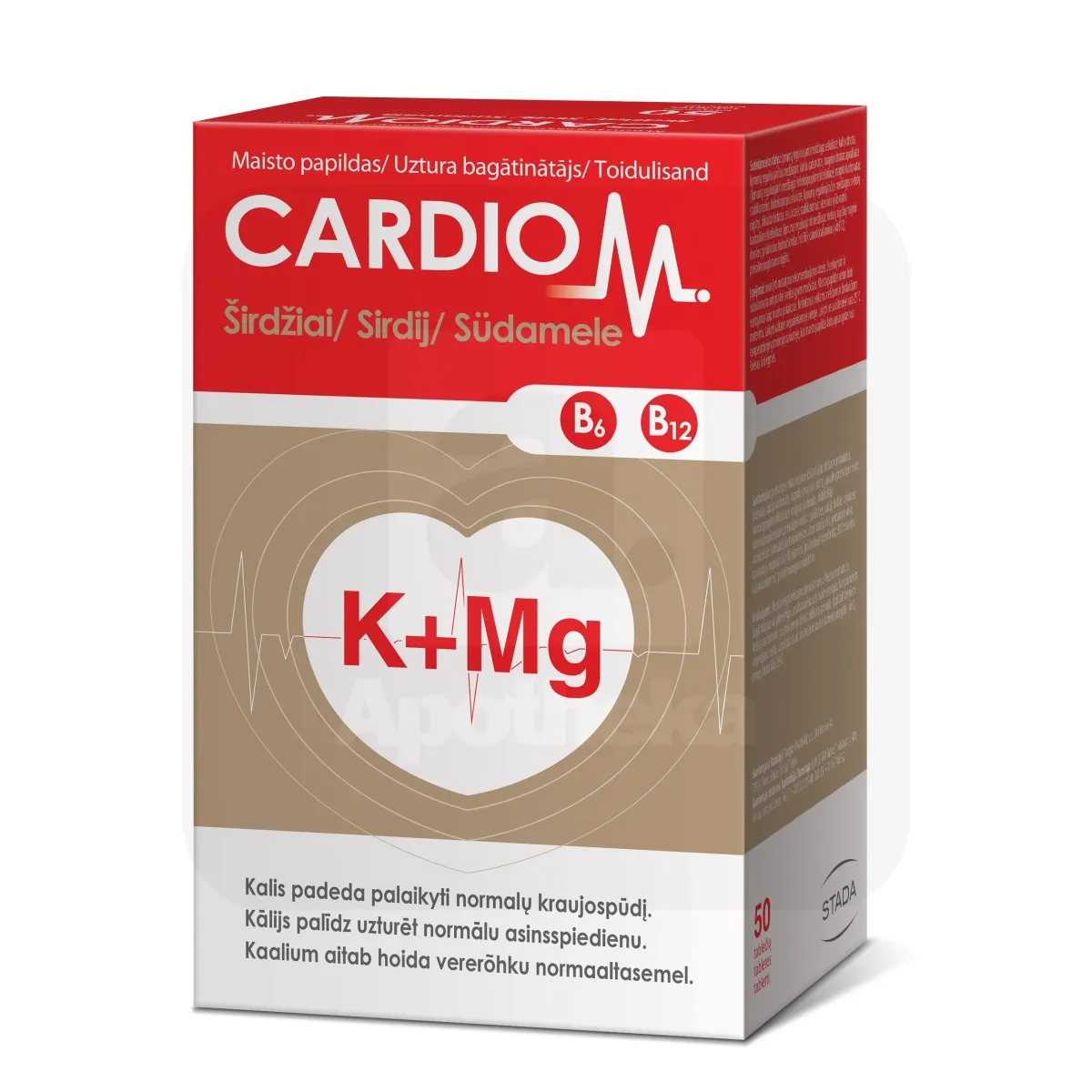 CARDIOM K+MG TBL N50 - Tootepilt