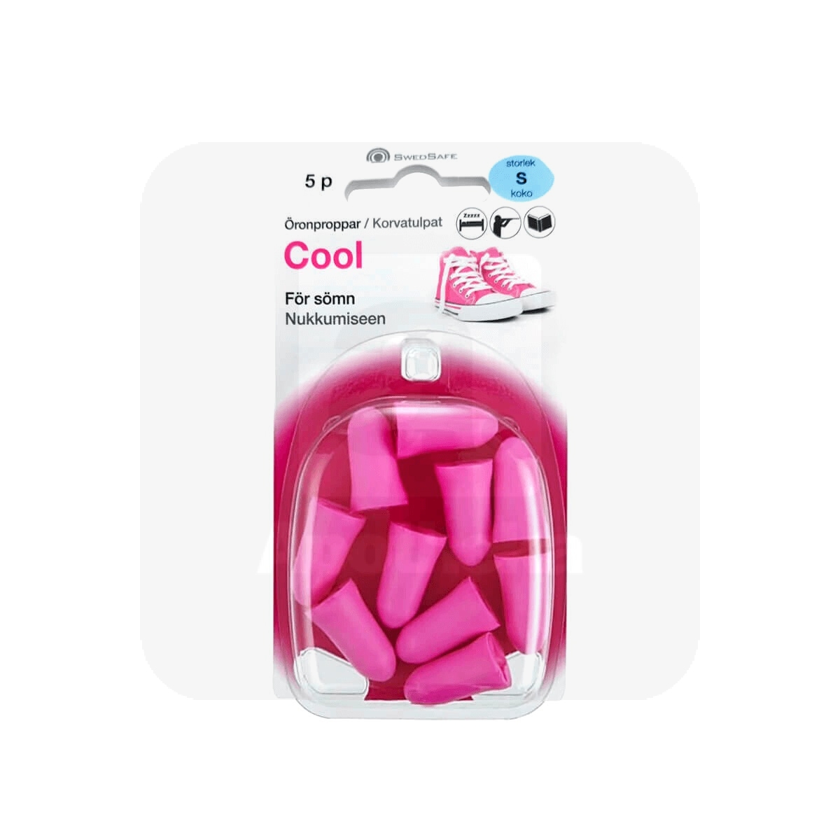 KÕRVATROPID SWEDSAFE COOL SMALL PEHMEST VAHUST ROOSAD N10 5 PAARI - Tootepilt