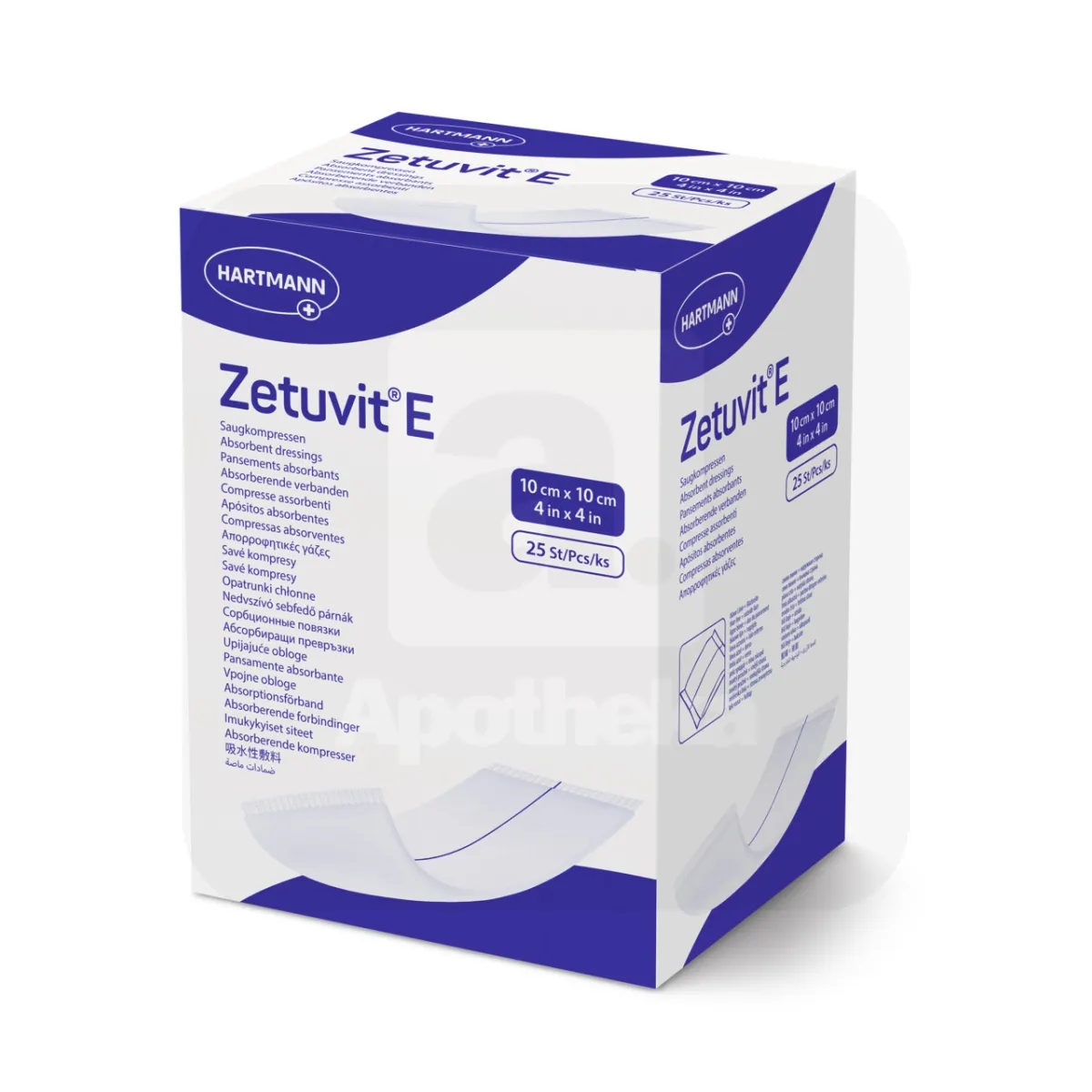 ZETUVIT E STERIILNE 10X10CM N25 - Tootepilt
