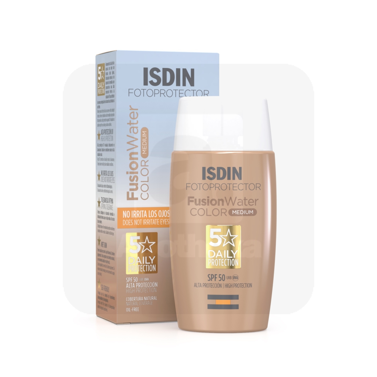 ISDIN SUN PÄIKESEKAITSEEMULSIOON TOONITUD MEDIUM SPF50 50ML - Tootepilt