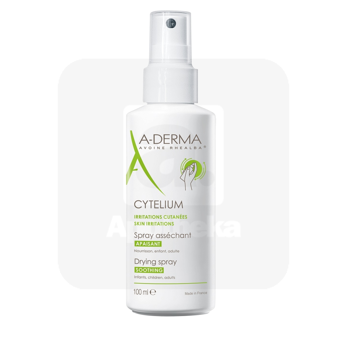 A-DERMA CYTELIUM KEHASPREI KUIVATAV JA RAHUSTAV 100ML - Tootepilt 1