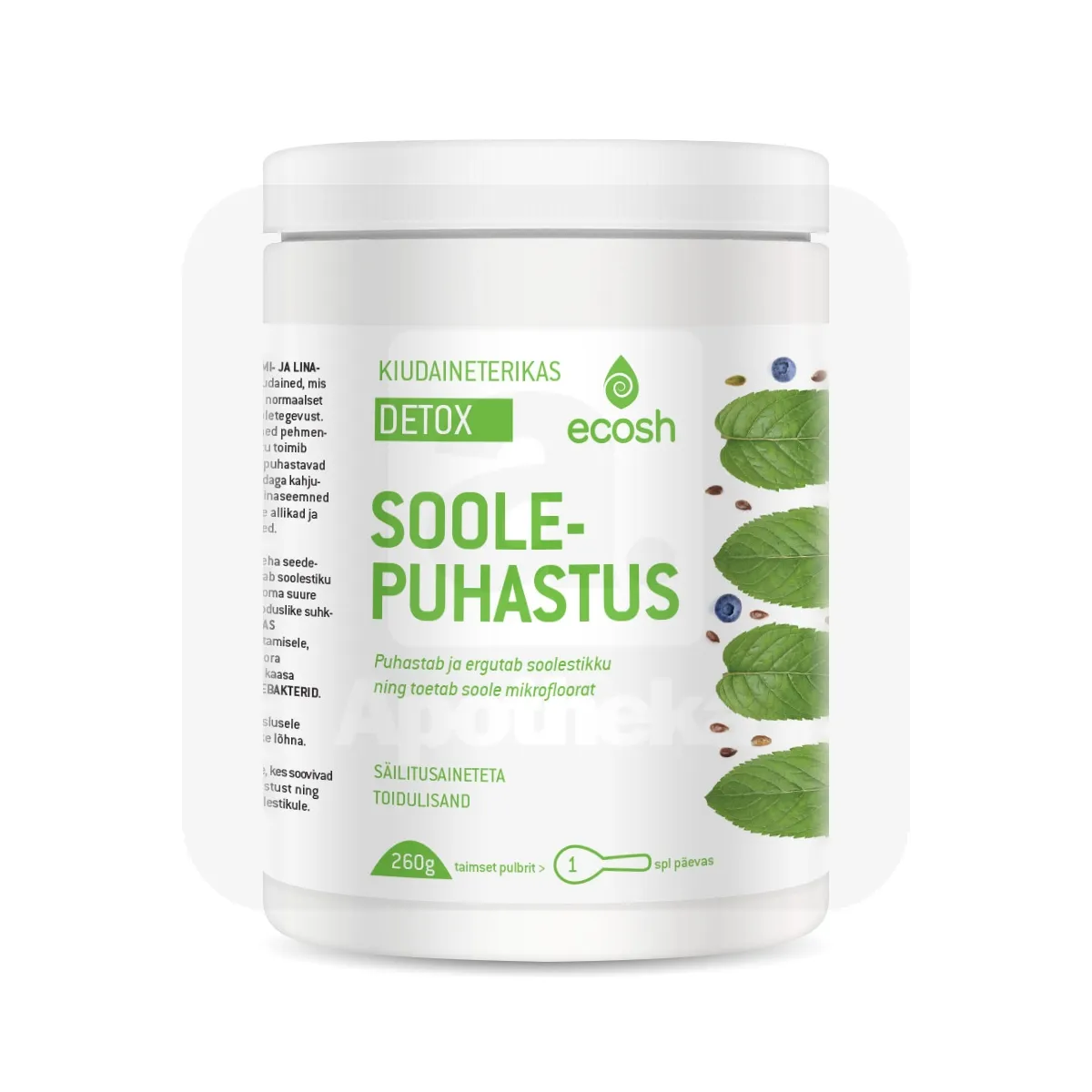 ECOSH KIUDAINETERIKAS SOOLEPUHASTUS DETOX 260G - Tootepilt