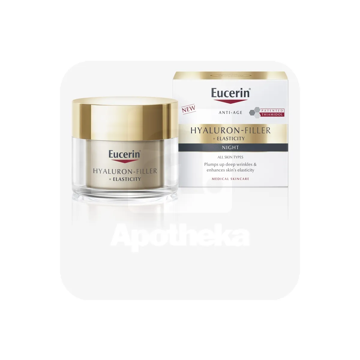 EUCERIN HYALURON FILLER+ELASTICITY ÖÖKREEM 50ML - Tootepilt