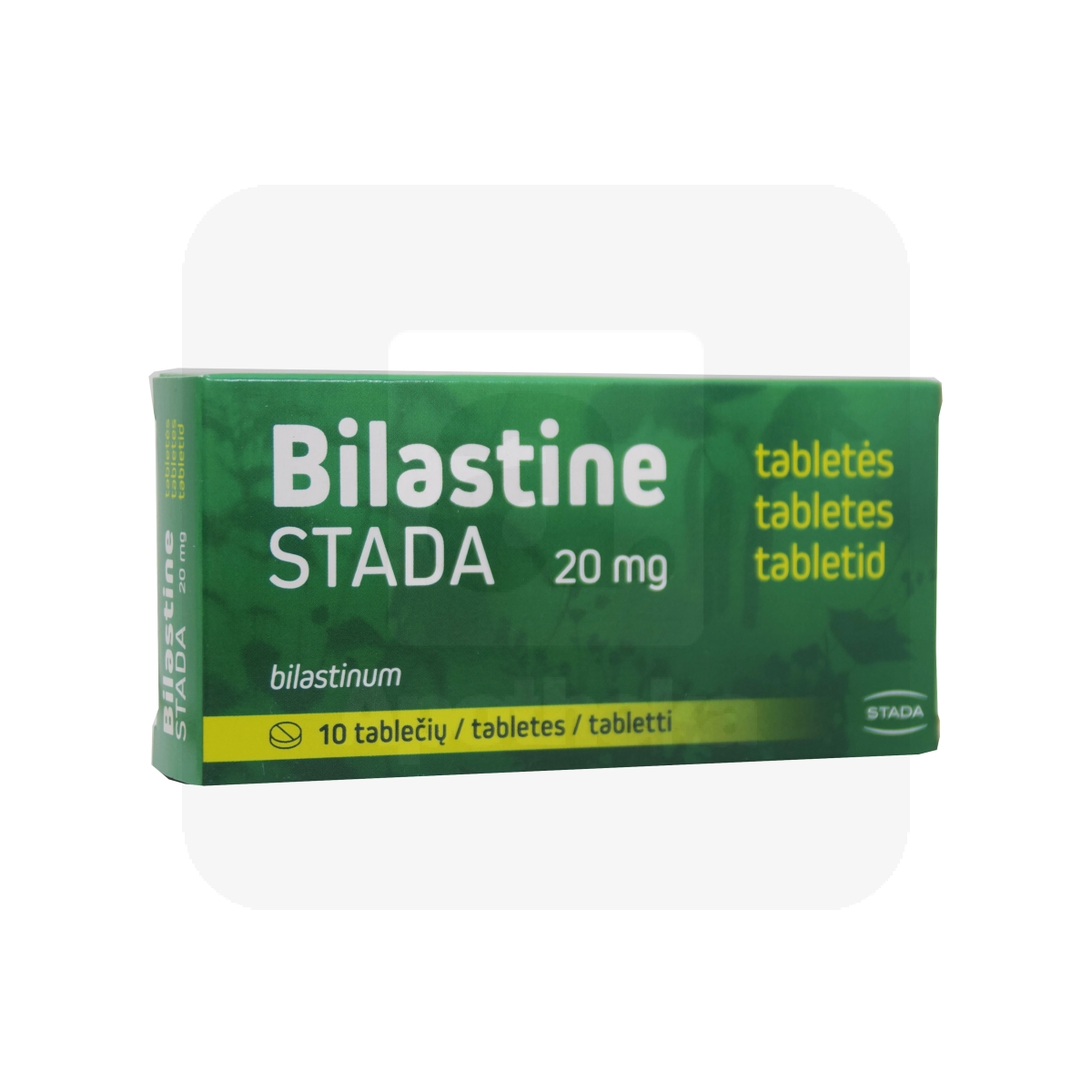 BILASTINE STADA TBL 20MG N10 - Tootepilt