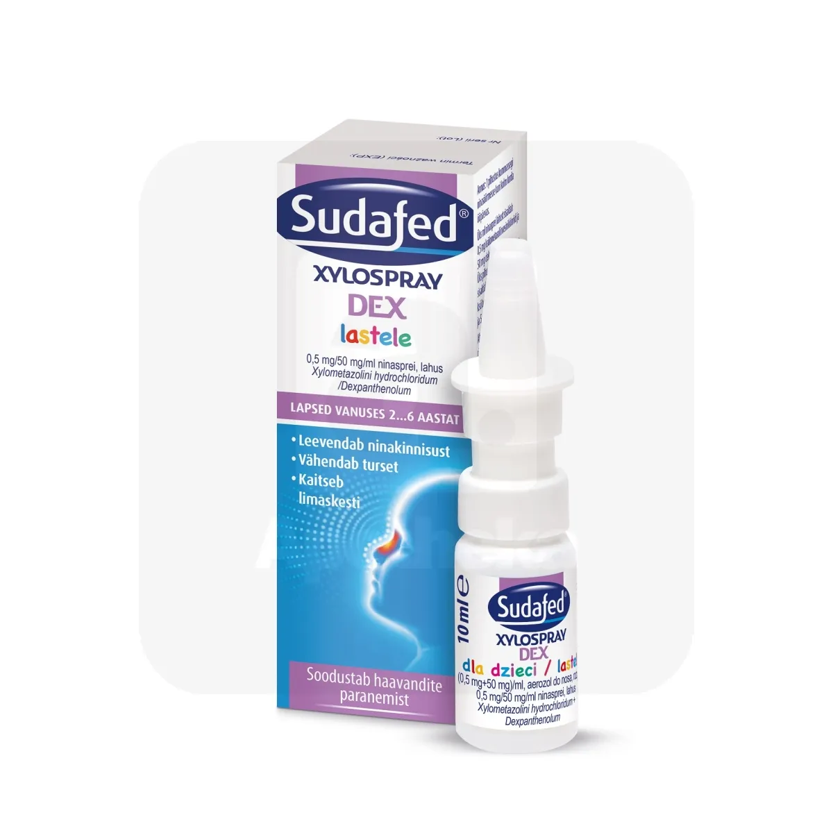 SUDAFED XYLOSPRAY DEX NINASPREI 0,5MG+50MG/ML 10ML - Tootepilt