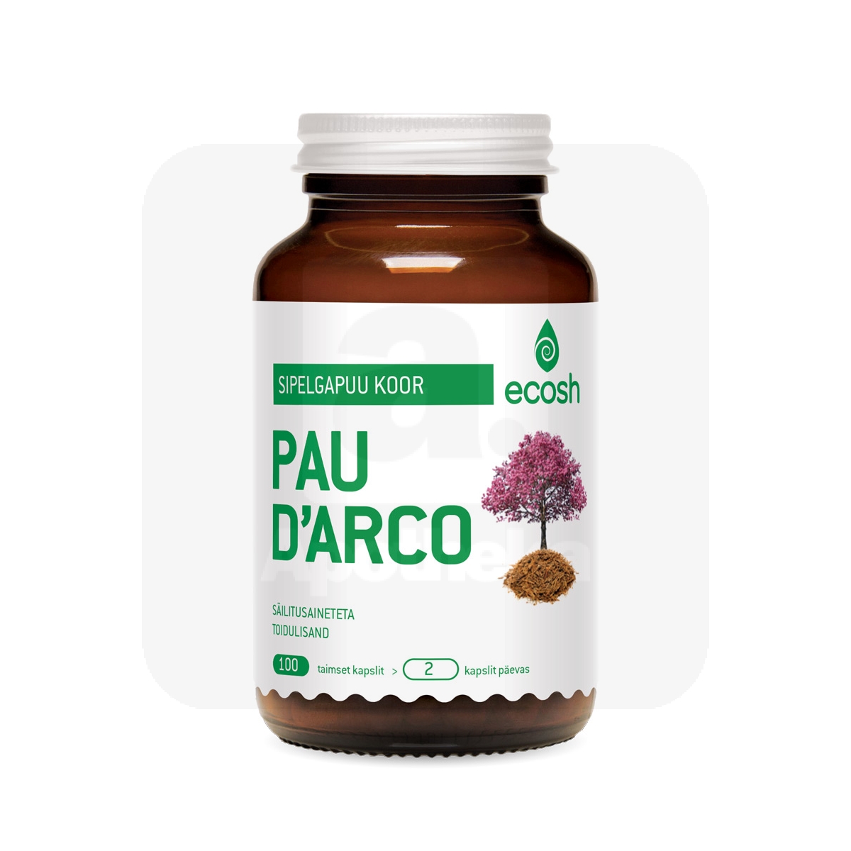 ECOSH PAU D'ARCO SIPELGAPUU KOORE KAPSLID N100 - Tootepilt