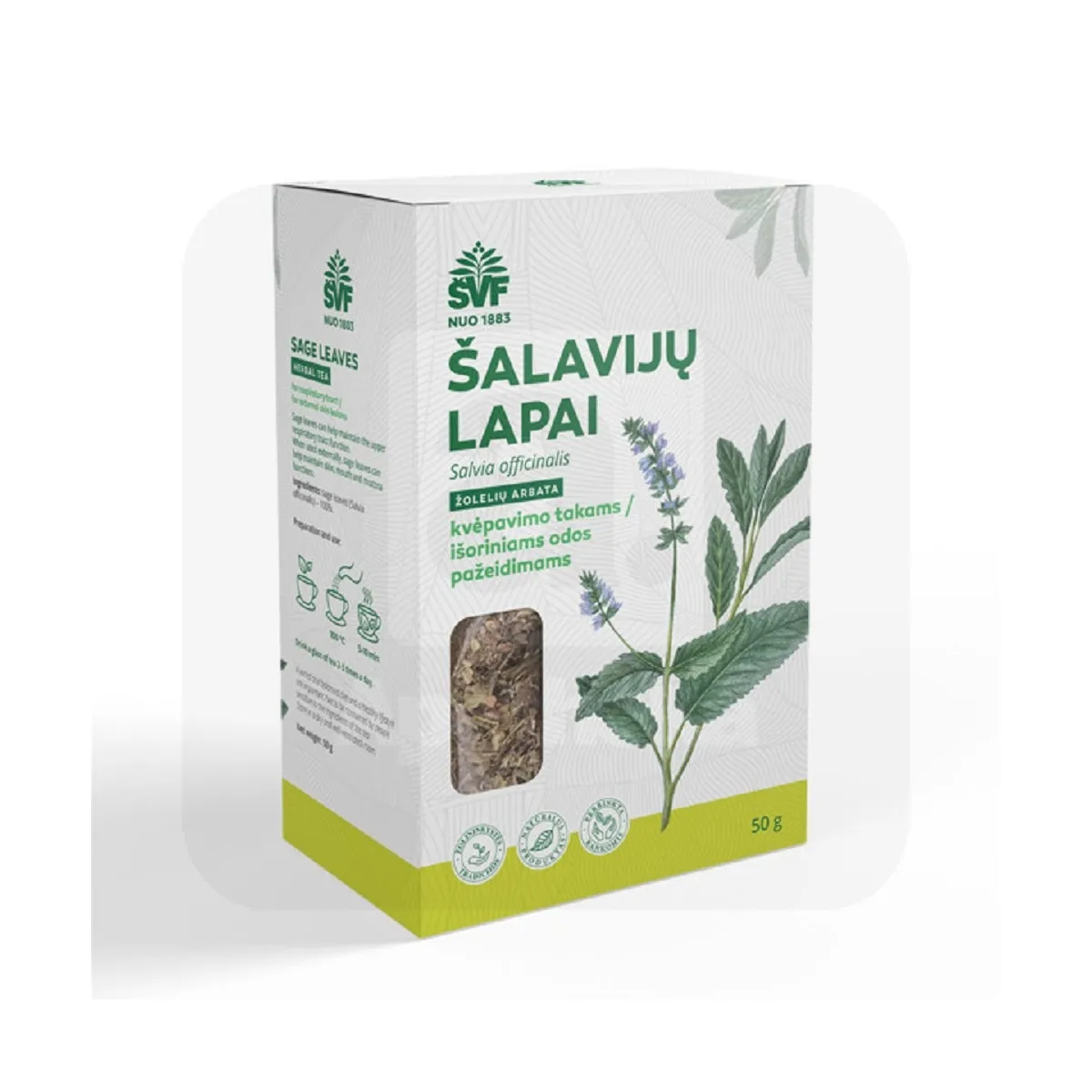 SALVEILEHED (SALVIAE FOLIA) 50G - Tootepilt
