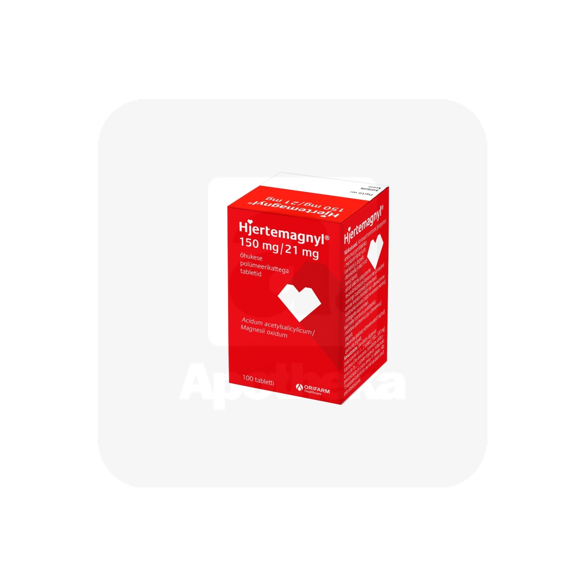 HJERTEMAGNYL TBL 150MG+21MG N100 - Tootepilt