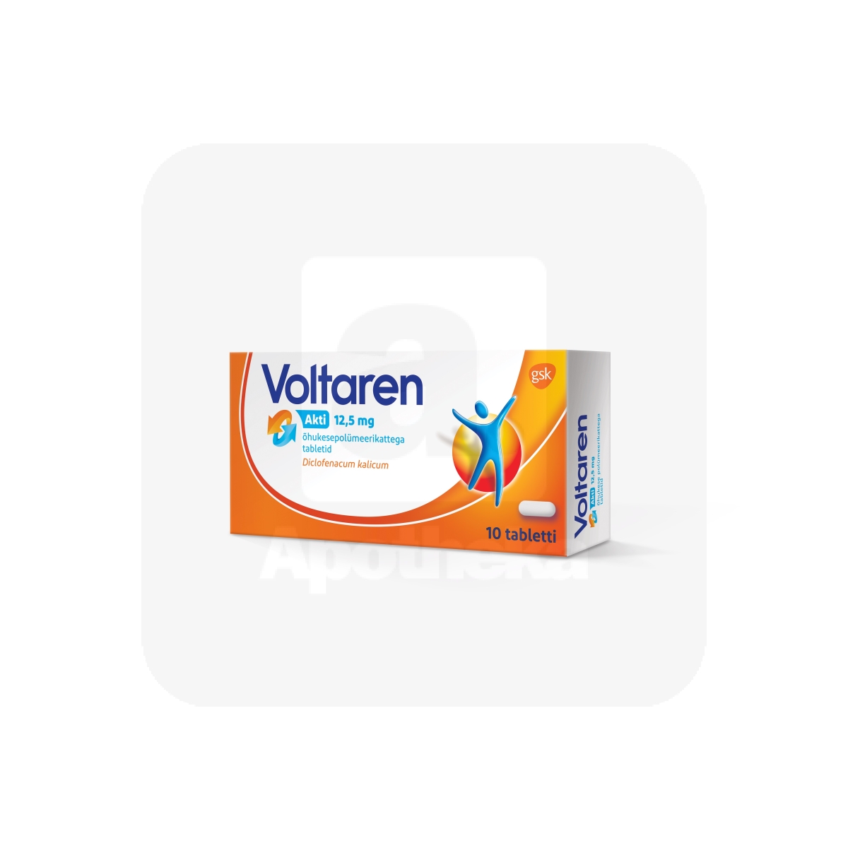 VOLTAREN AKTI TBL 12,5MG N10 - Tootepilt