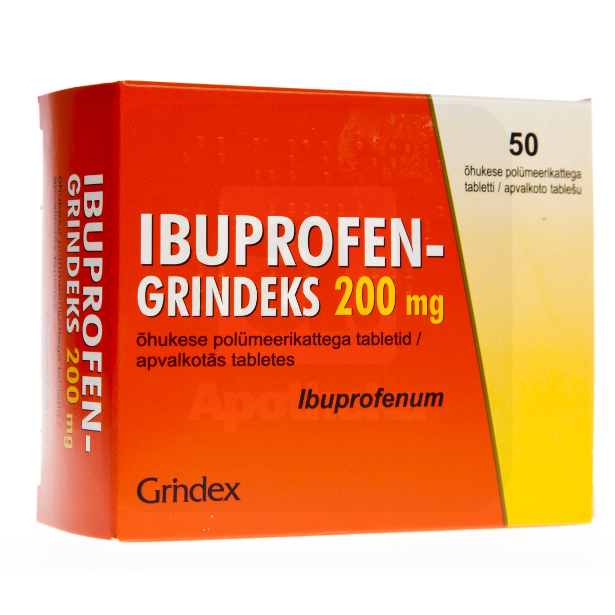 IBUPROFEN-GRINDEKS TBL 200MG N50 - Tootepilt