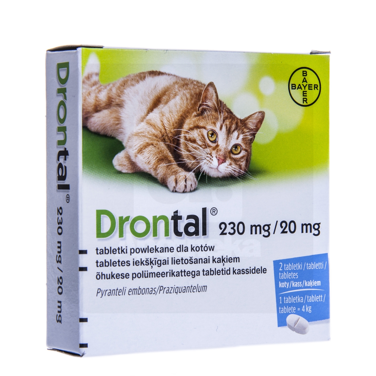 DRONTAL TABL 20MG+80MG N2 - Tootepilt