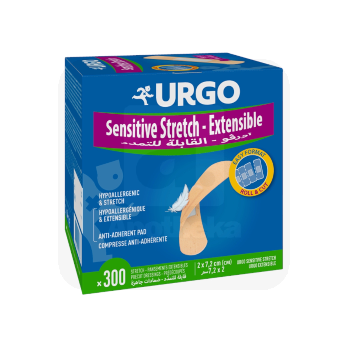URGO PLAASTER SENSITIVE STRETCH (2X7,2CM) N300 - Tootepilt