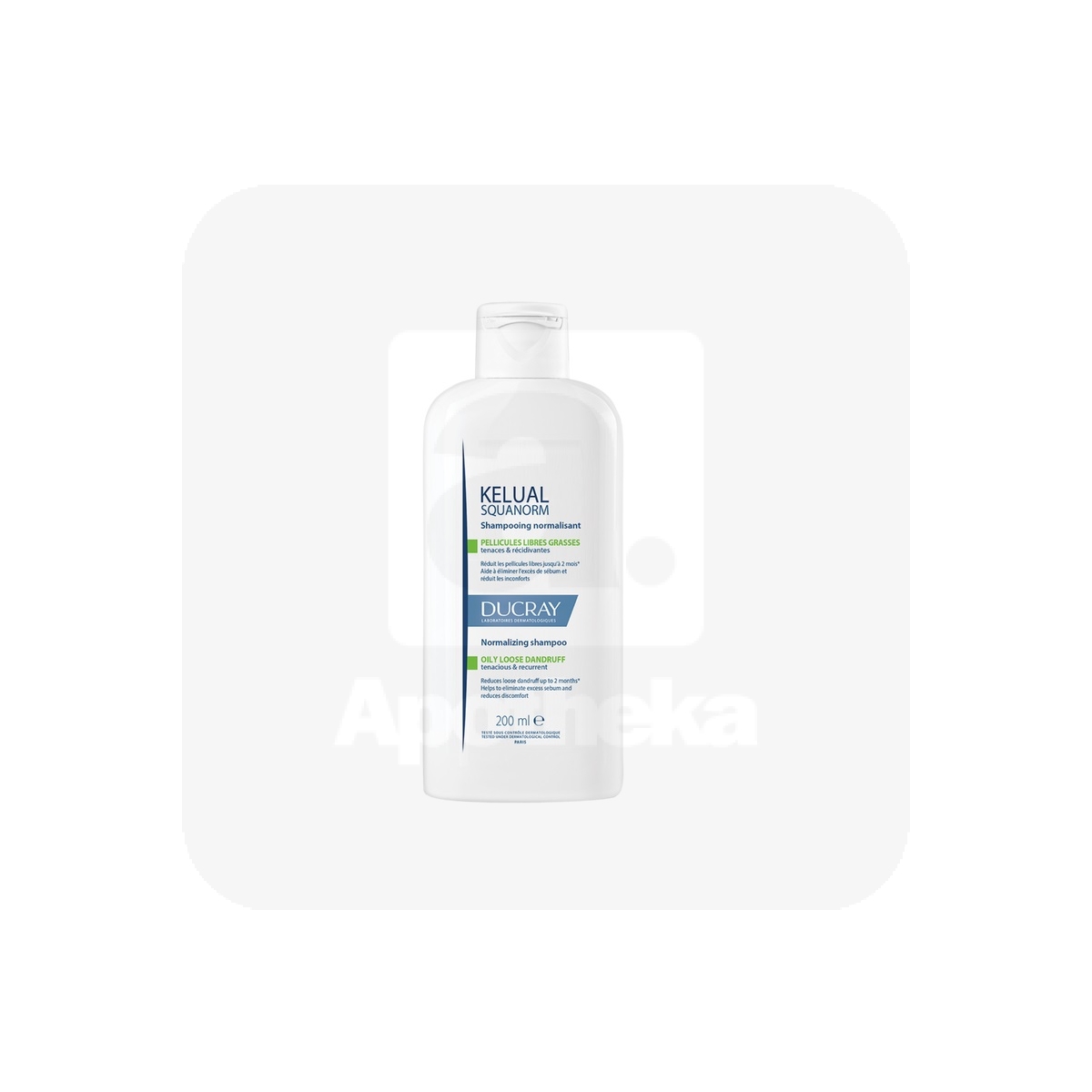 DUCRAY KELUAL SQUANORM SHAMPOON RASUSELE PEANAHALE 200ML UUS - Tootepilt