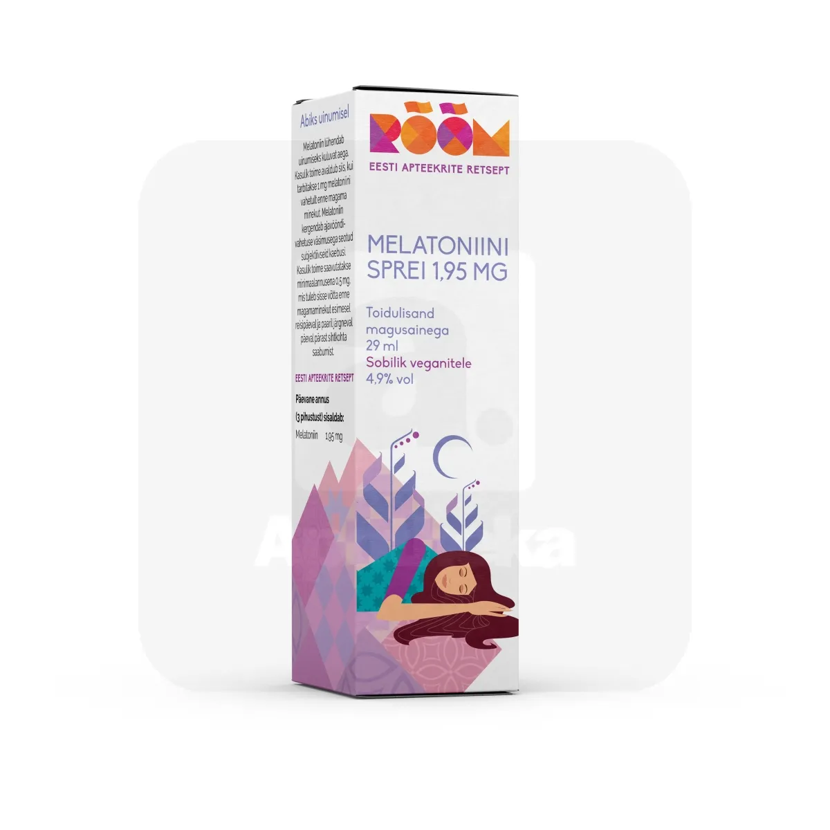 RÕÕM MELATONIINI SPREI 1,95MG 29ML - Tootepilt