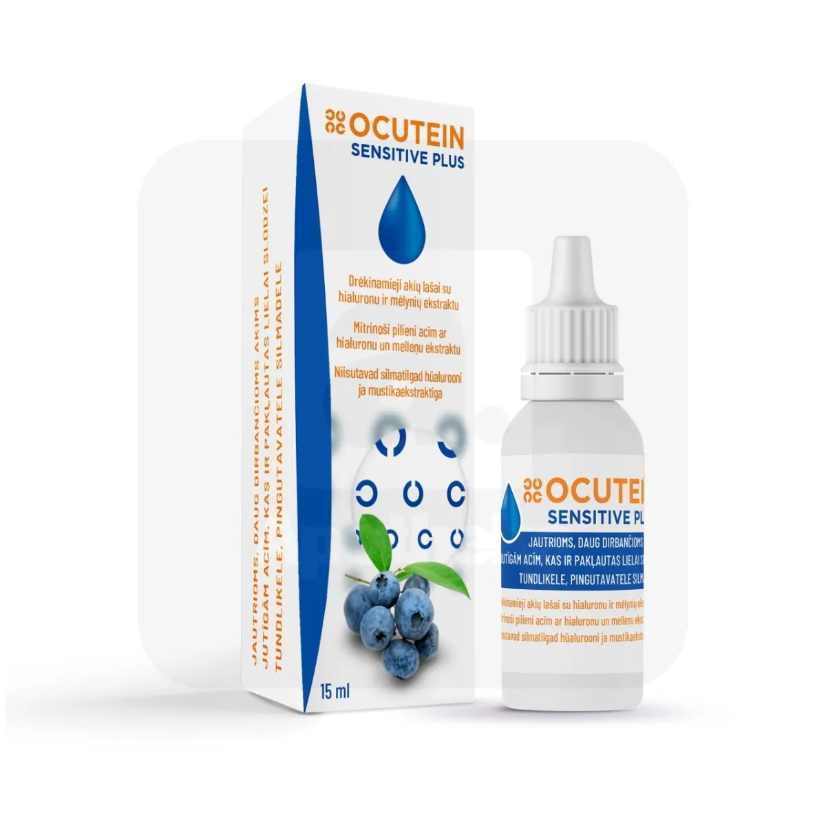 OCUTEIN SENSITIVE PLUS SILMATILGAD 15ML - Tootepilt