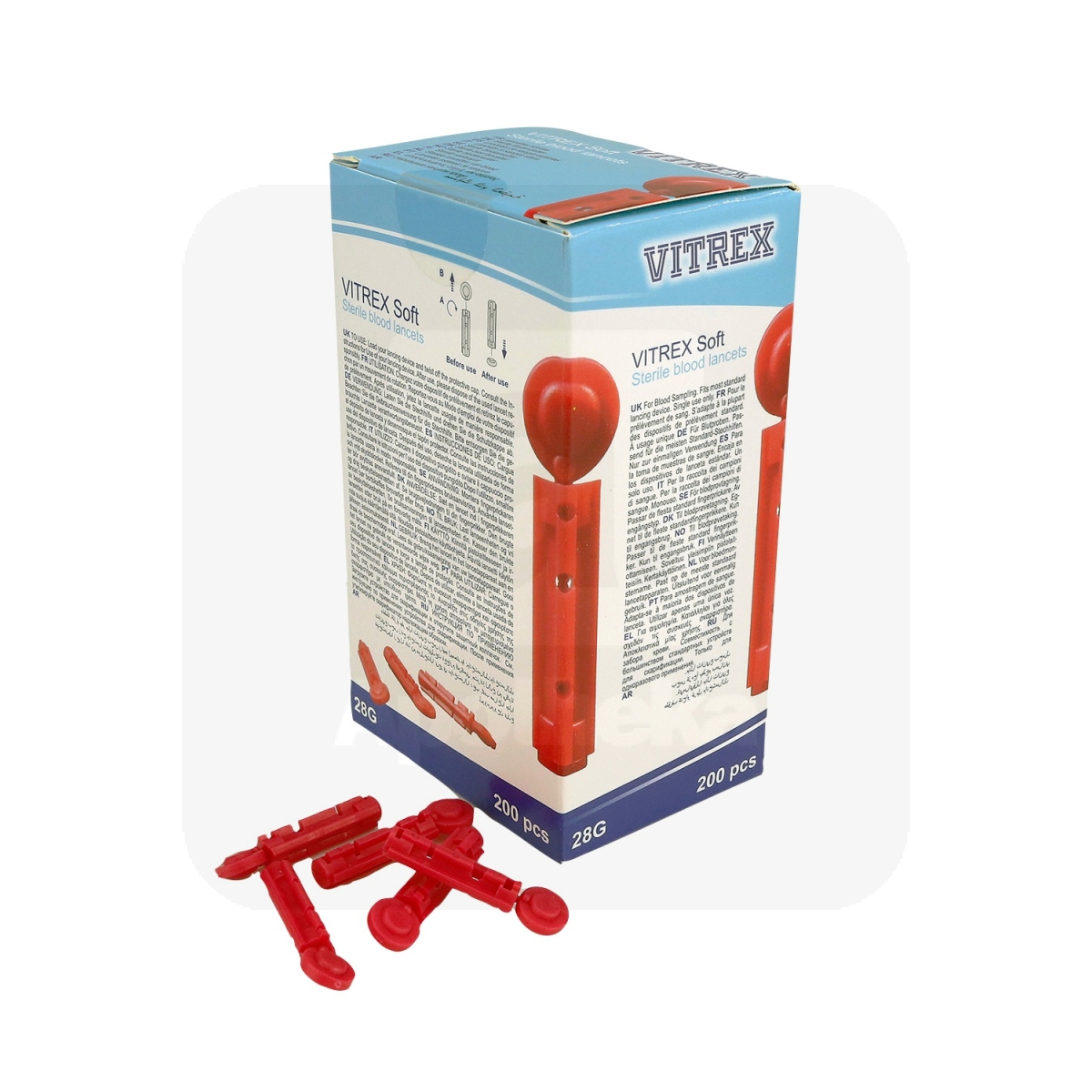VITREX SOFT 28G LANTSETID STERIILSED N200 - Tootepilt