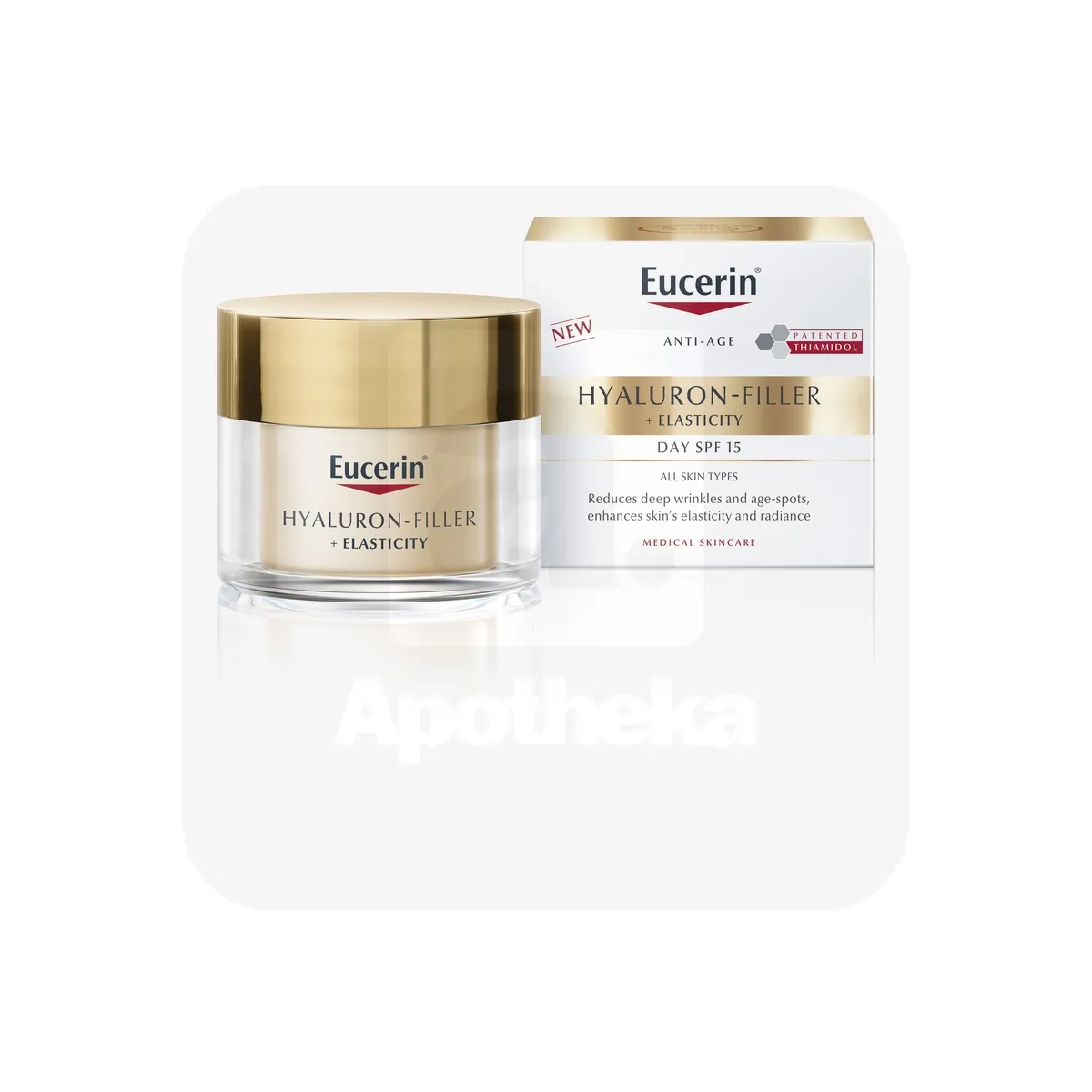 EUCERIN HYALURON FILLER+ELASTICITY PÄEVAKREEM 50ML - Tootepilt