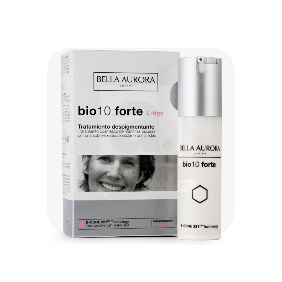 BELLA AURORA BIO10 FORTE L+TIGO NÄOKREEM PIGMENDLAIKUDELE 30ML - Tootepilt