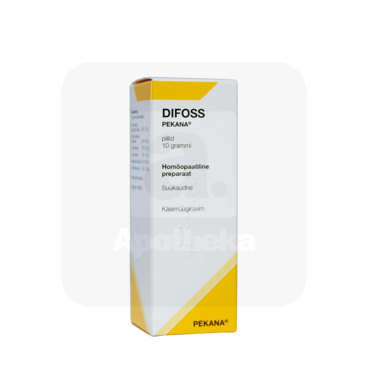 DIFOSS PEKANA PILLID 10G - Tootepilt