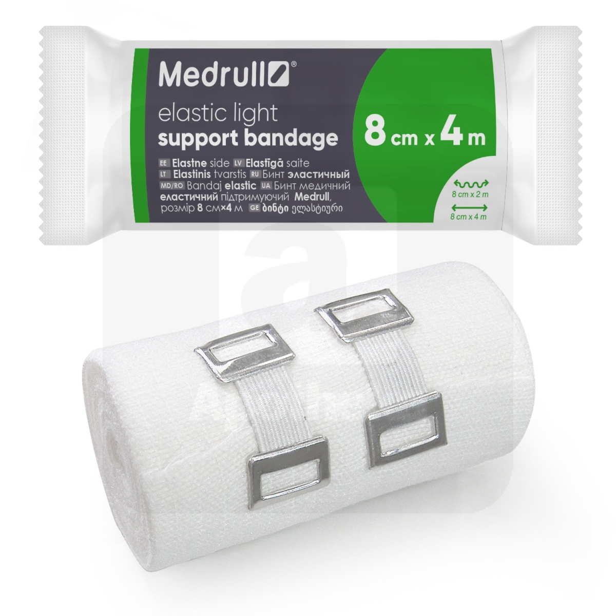 MEDRULL ELASTNE TUGISIDE ELASTIC LIGHT 8CMX4M KLAMBRIGA - Tootepilt