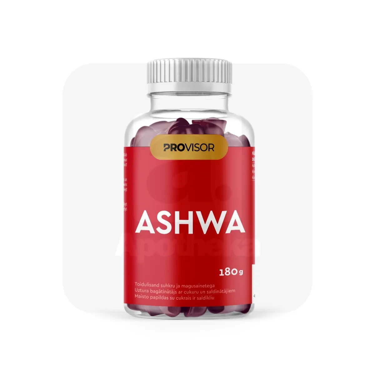 PROVISOR ASHWA GUMMIES 250MG N60 - Tootepilt