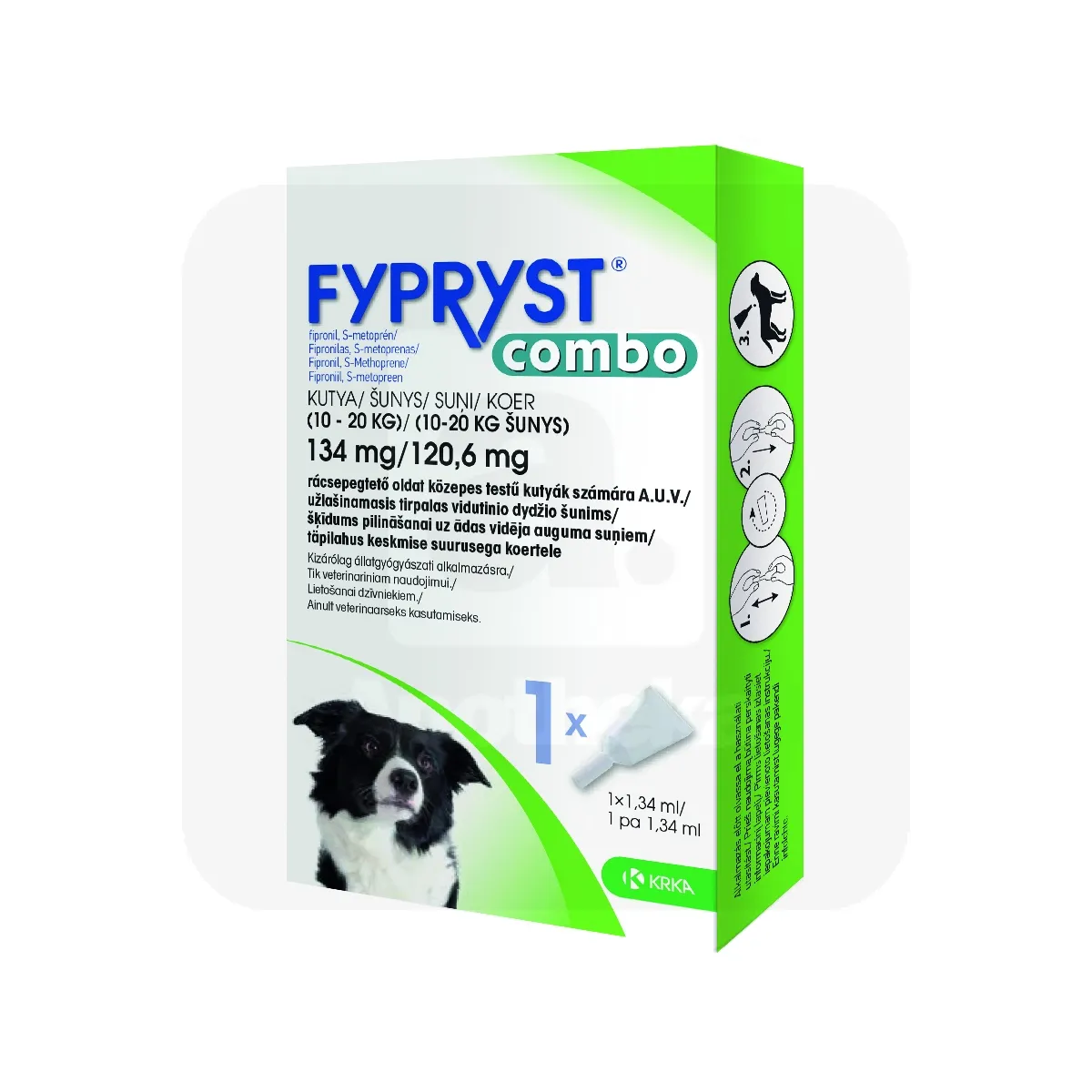 FYPRYST COMBO TÄPILAHUS 134+120,6MG/1,34ML N1 (10-20KG) - Tootepilt