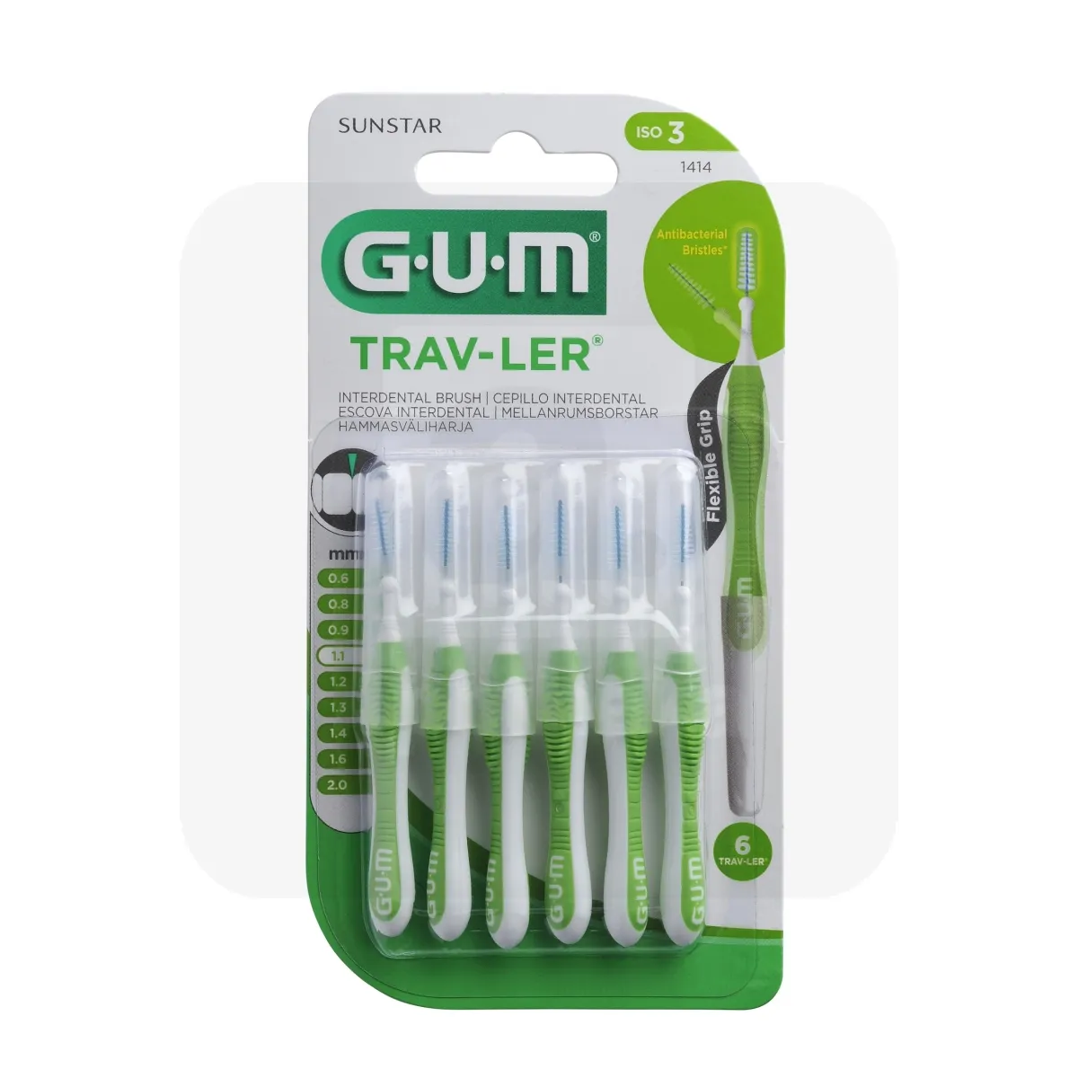 GUM HAMBAVAHEHARI TRAV-LER KOONUS 1,1MM N6 - Tootepilt