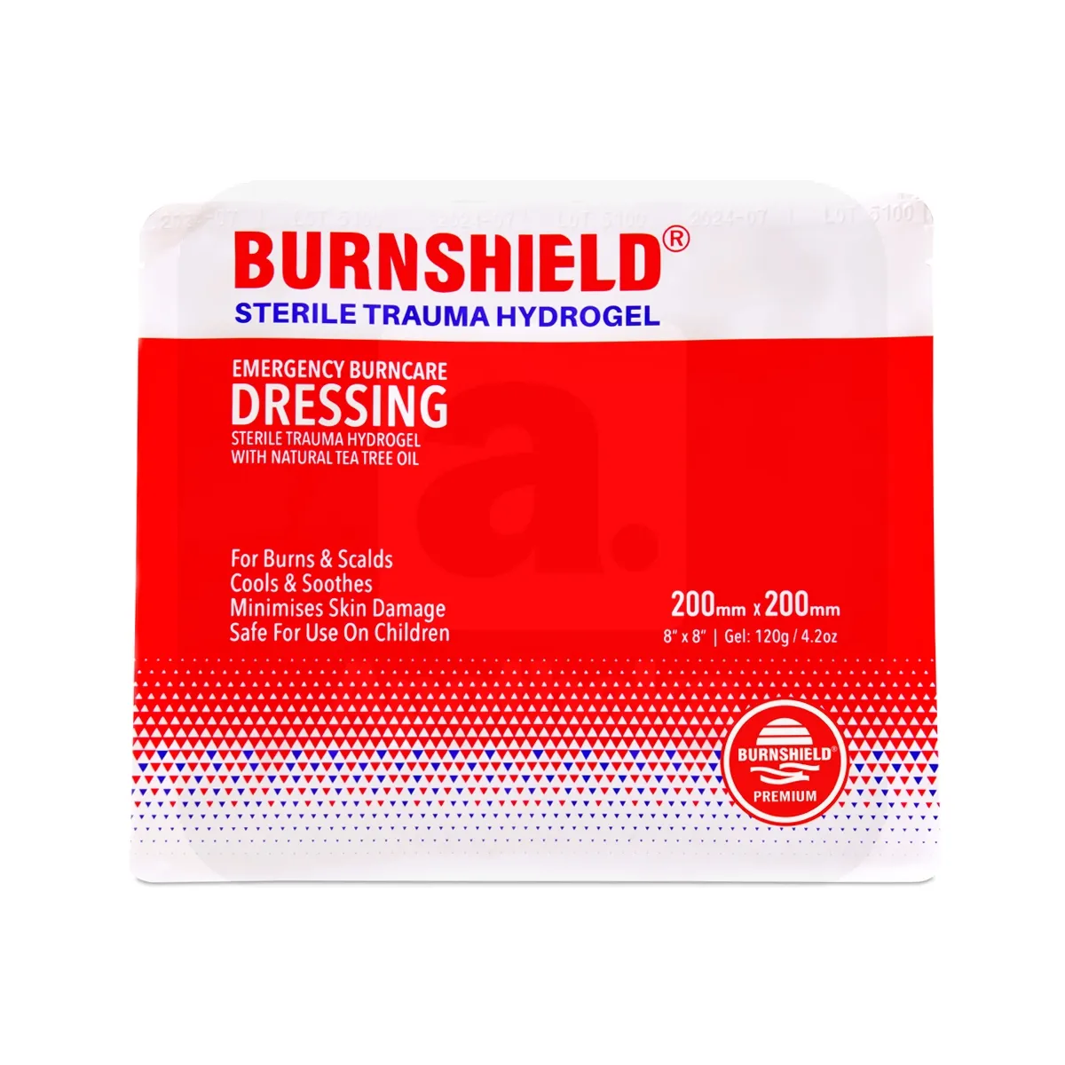 BURNSHIELD PÕLETUSSIDE GEELIGA STERIILNE 20X20CM - Tootepilt