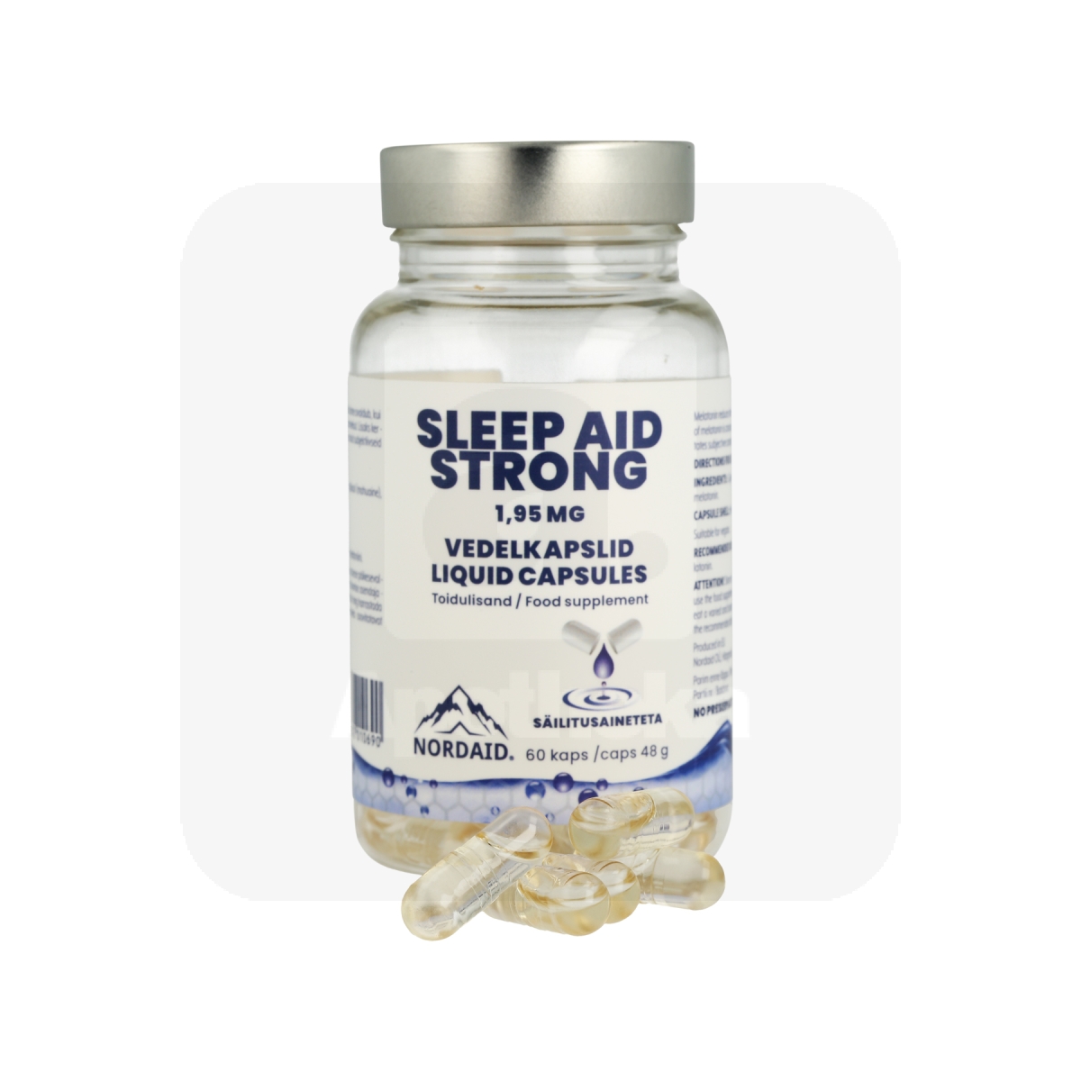 NORDAID SLEEP AID STRONG VEDELKAPSEL 1,95MG N60 - Tootepilt